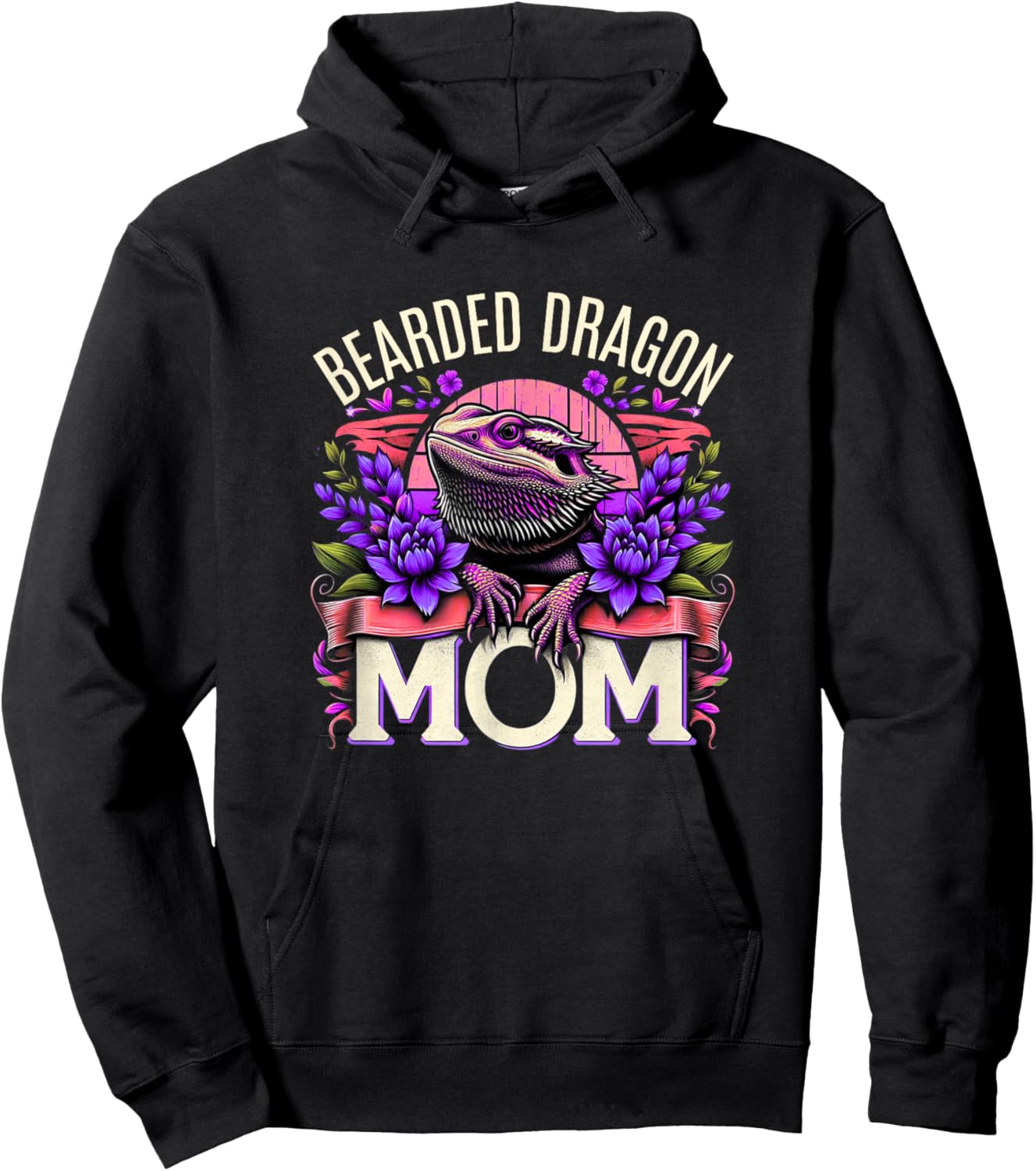 Bearded Dragon Mom Shirt Pogona Reptile Bearded Dragons Hoodie - Hoodie | Black