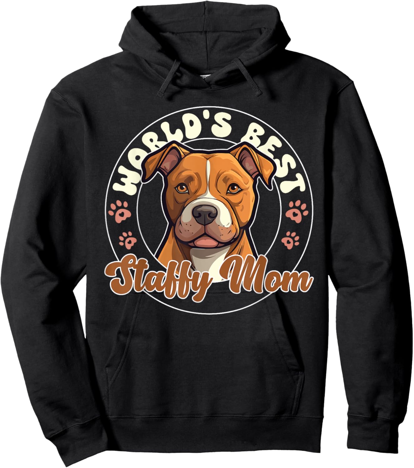 American Staffordshire Terrier World's Best Staffy Mom Hoodie - Hoodie | Black