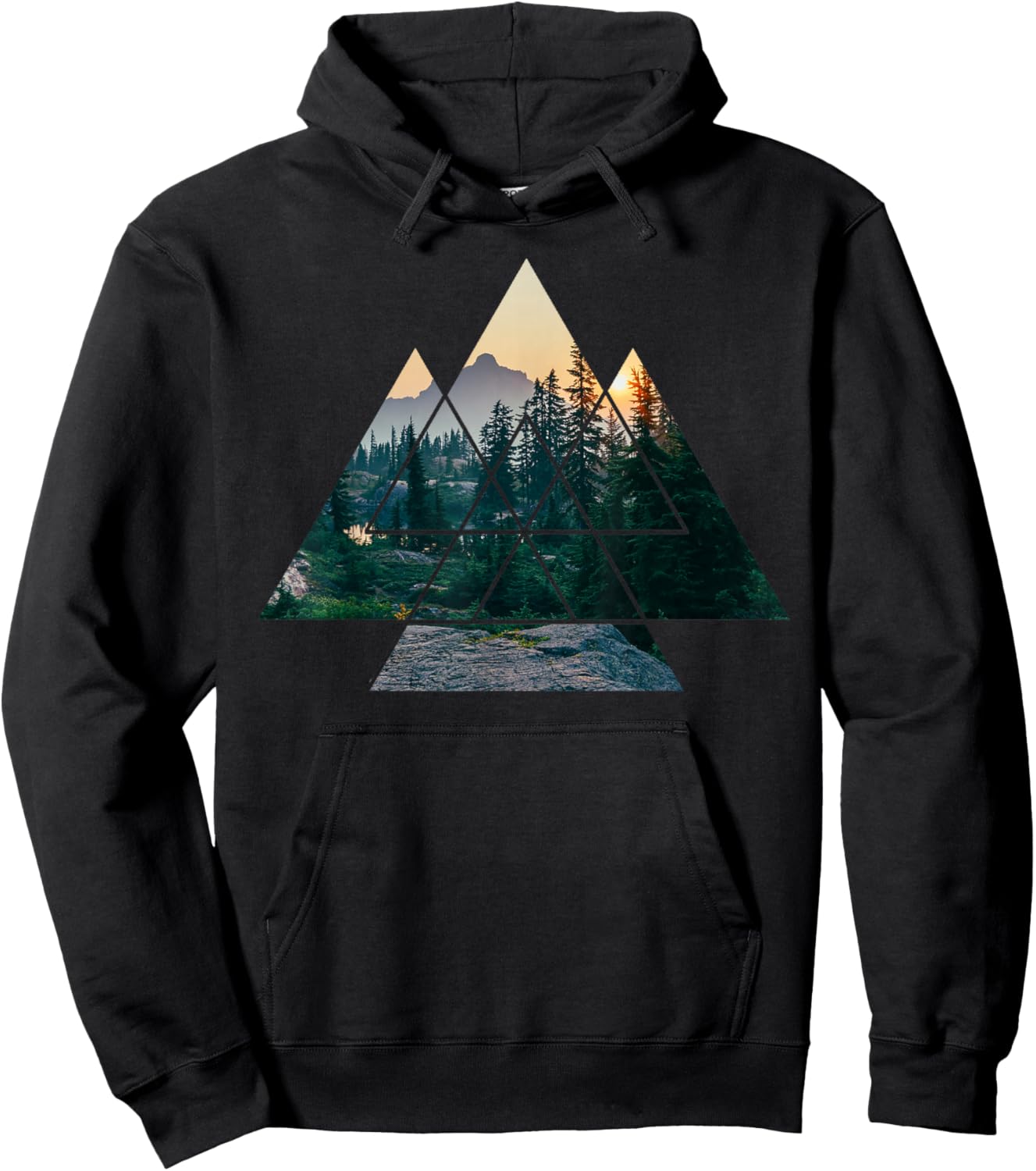 Forest Nature Square Protection Mountain Environment Tree Hoodie - Hoodie | Black