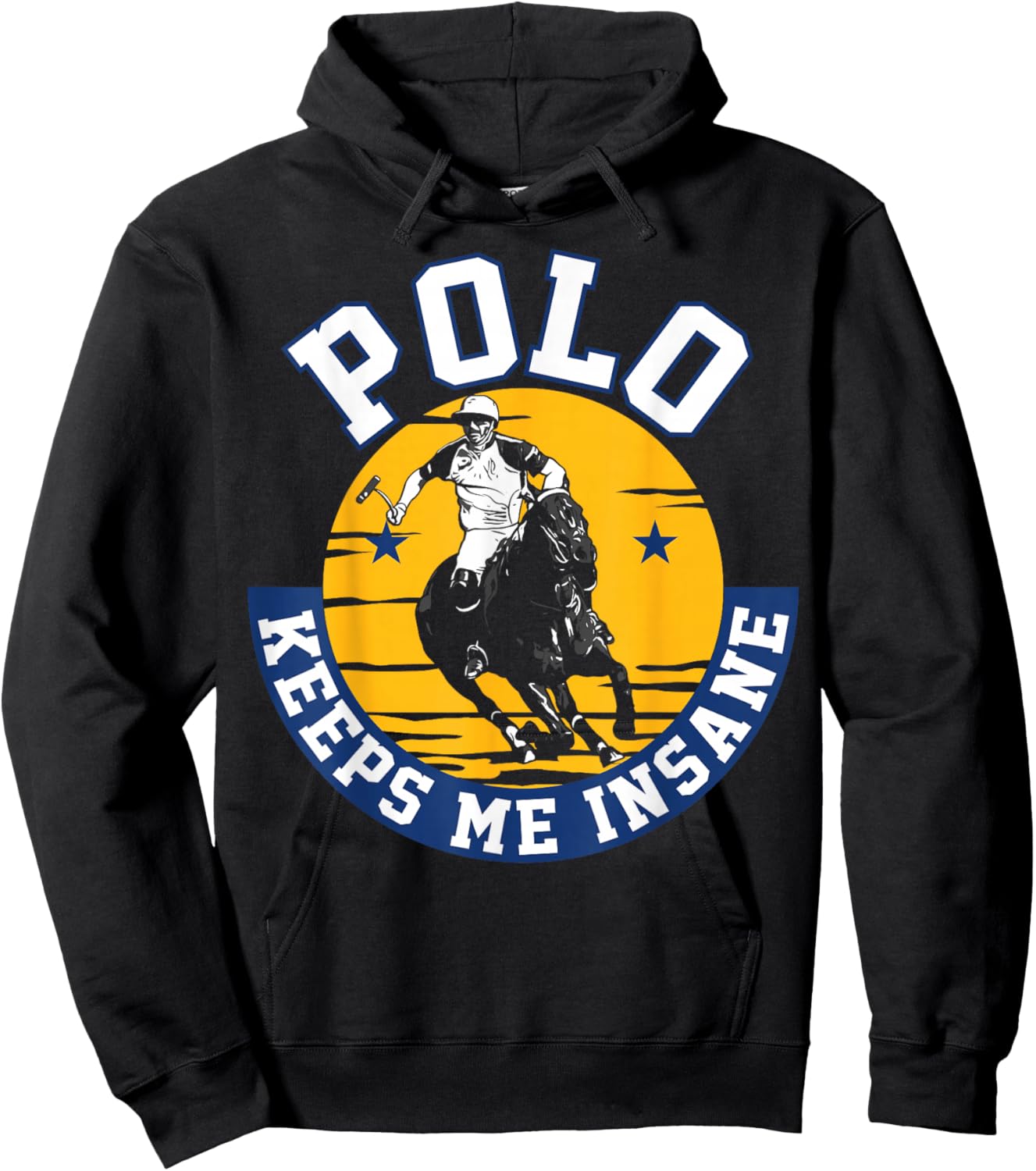 Sports Polo Hoodie - Hoodie | Black