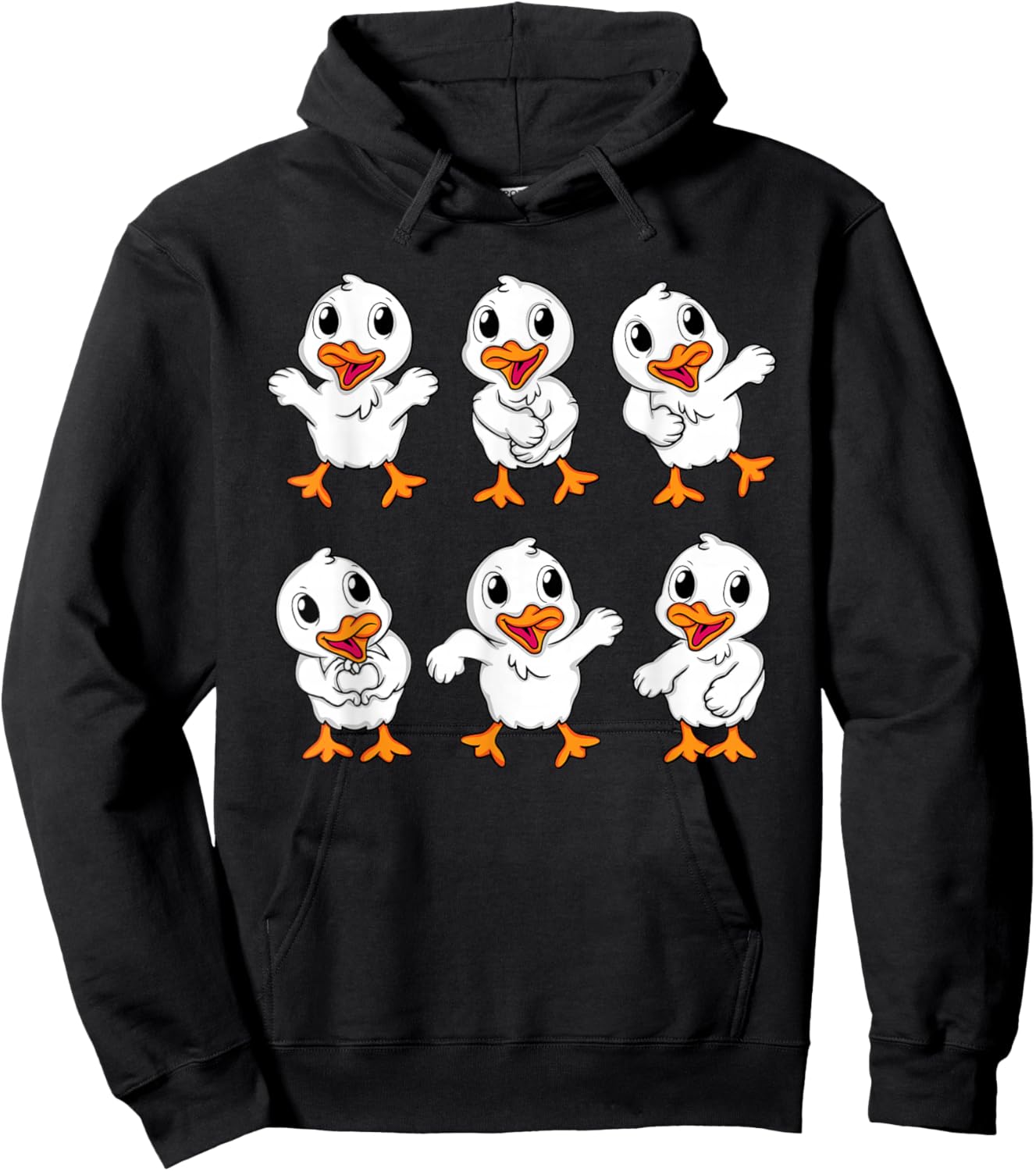 Cute Baby Ducks Kids Duck Lover Women Duck Hoodie - Hoodie | Black
