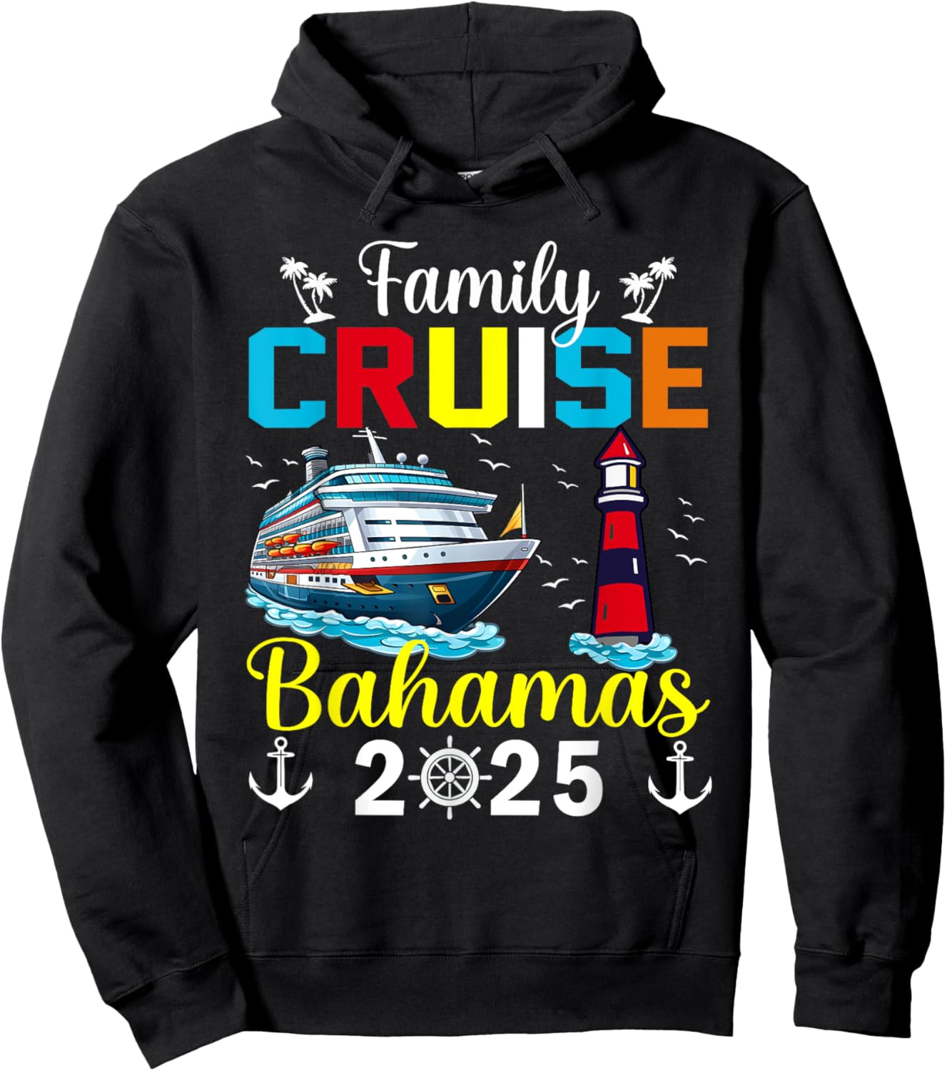 Bahamas Vacation Trip Matching Family Cruise Bahamas 2025 Hoodie - Hoodie | Black