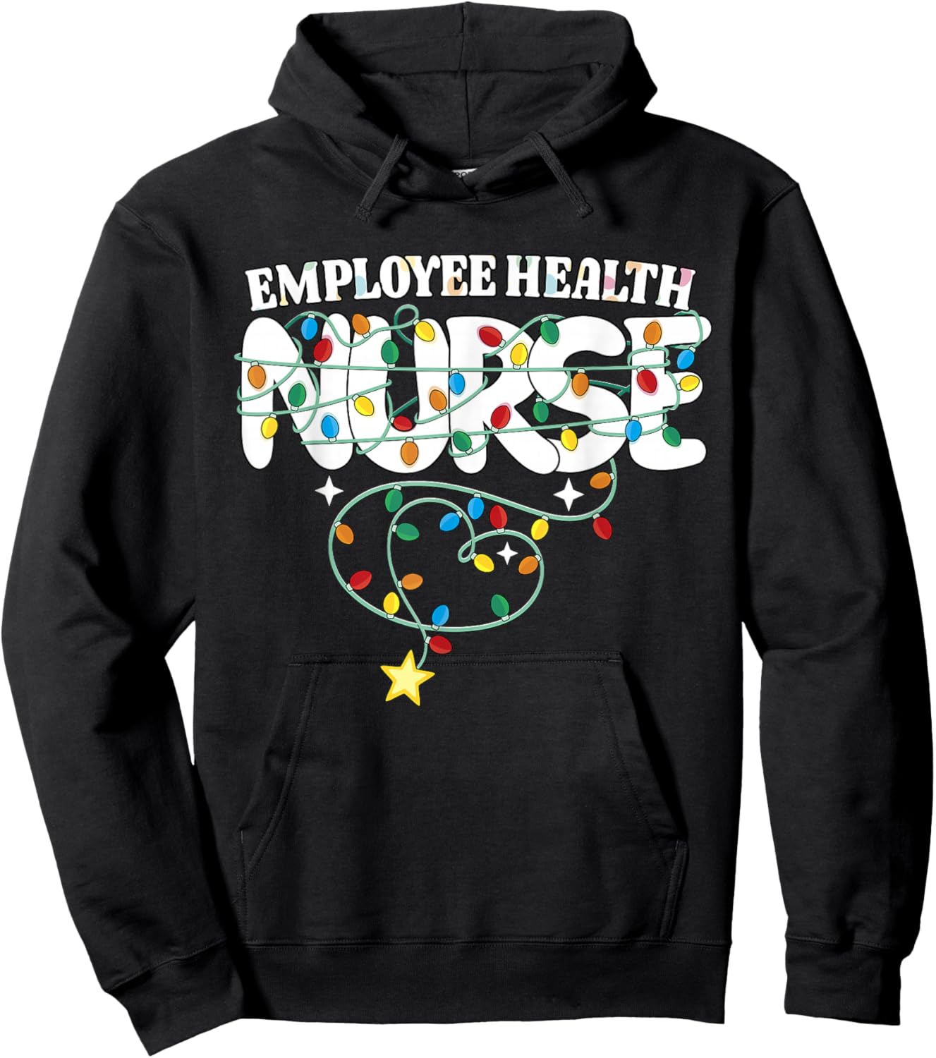 Employee Health Nurse Christmas Occupational Health RN Squad Hoodie - Hoodie | Black