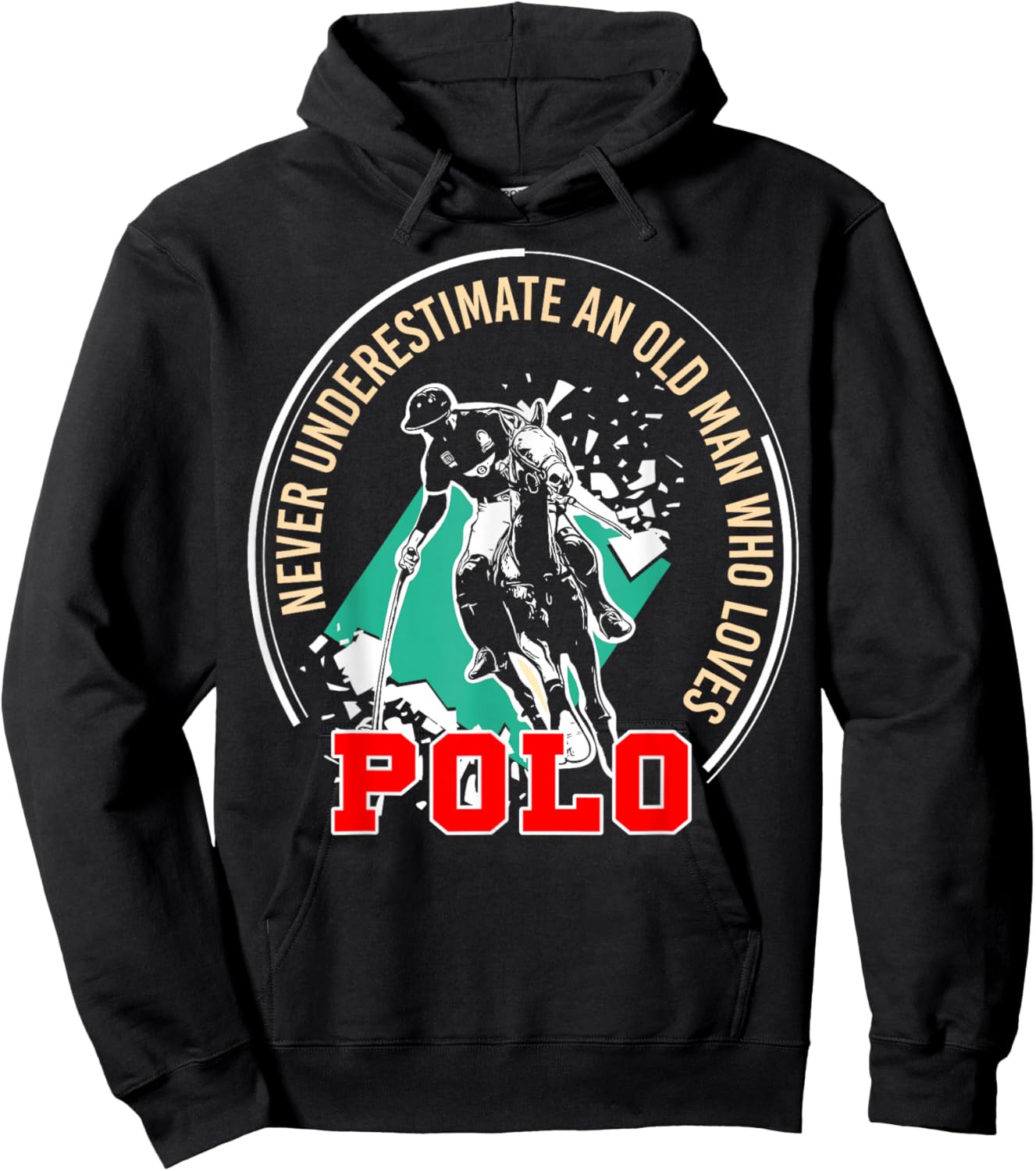 Sports Polo Hoodie - Hoodie | Black