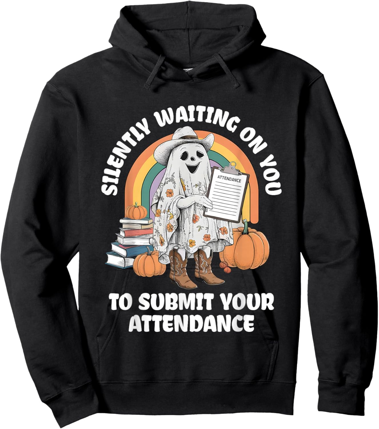 Silently Waiting On You To Submit Your Attendance Outfit Hoodie - Hoodie | Black