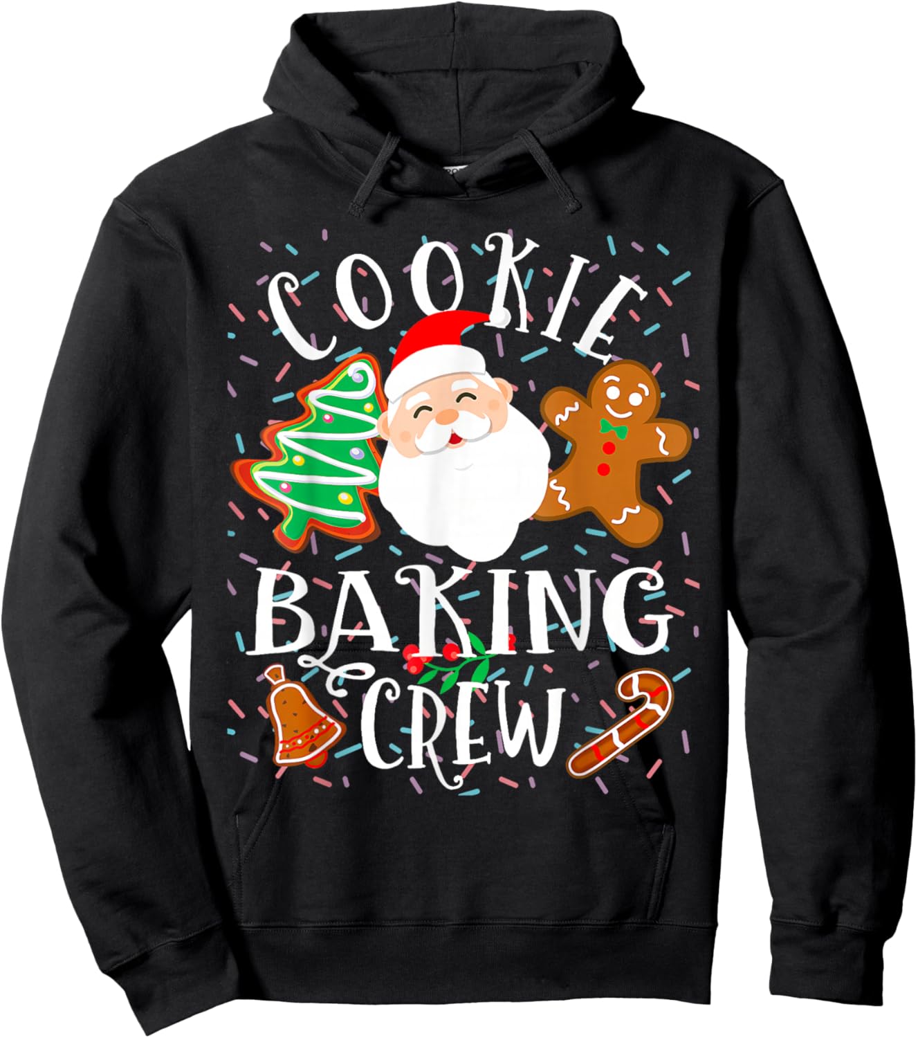 Christmas Cookie Baking Crew Cookie Crew Family Christmas Hoodie - Hoodie | Black
