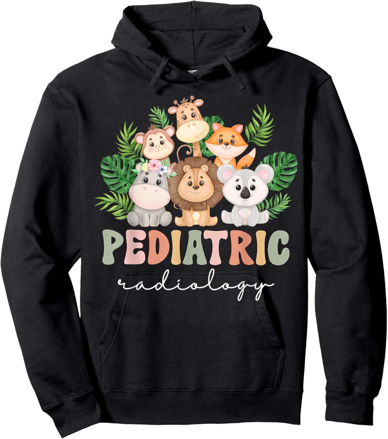 Cute Animals Pediatric Radiology PEDS Radiologist X-ray Hoodie - Hoodie | Black