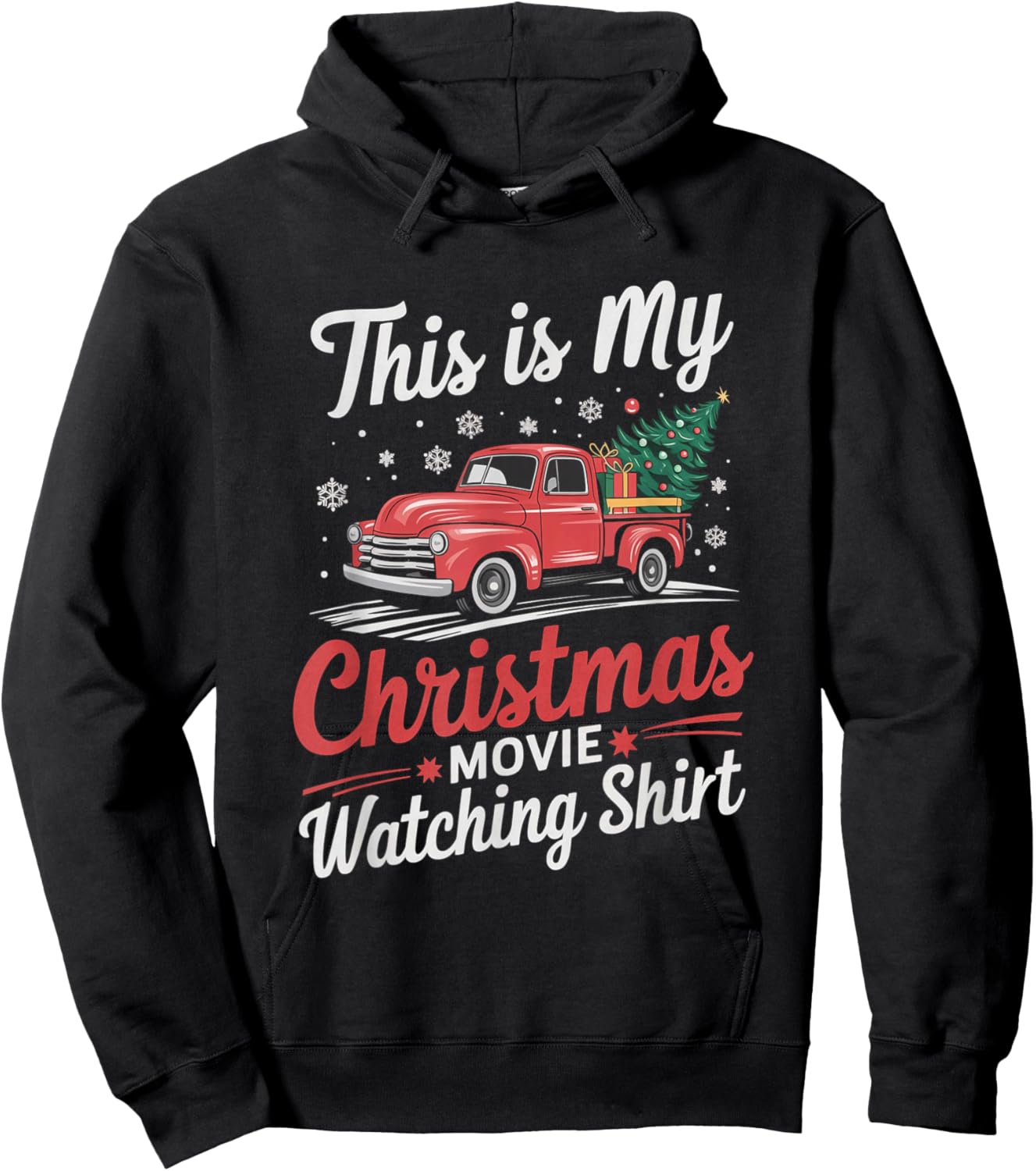 This Is My Christmas Movie Watching Hoodie - Hoodie | Black