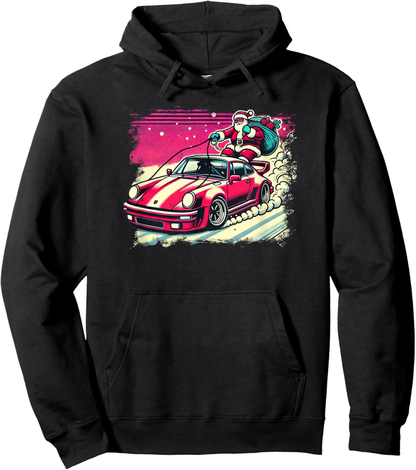 Christmas 911 Turbo Sports Car Hoodie - Hoodie | Black