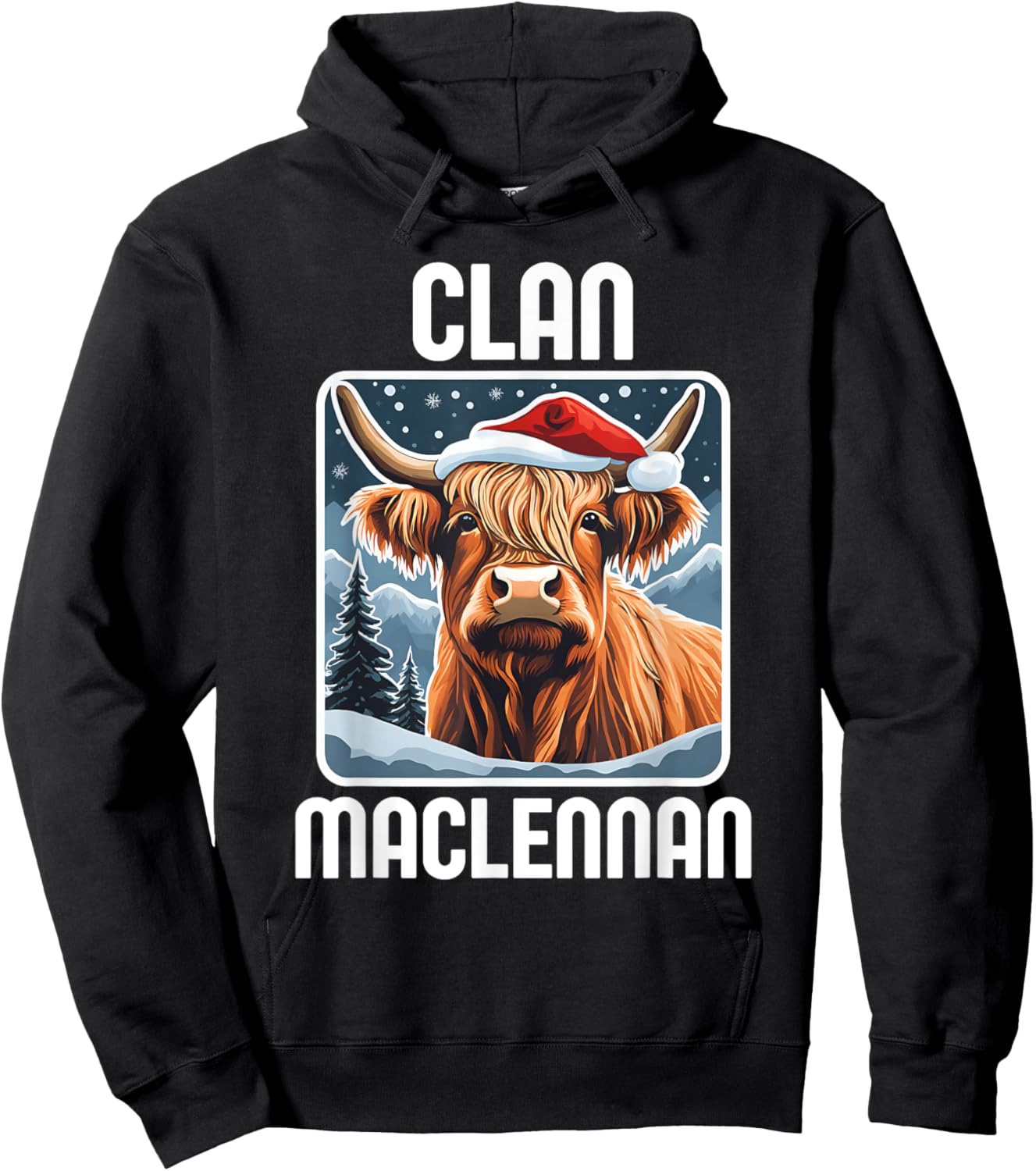 MacLennan Clan Christmas Holidays Scottish Family Name Party Hoodie - Hoodie | Black