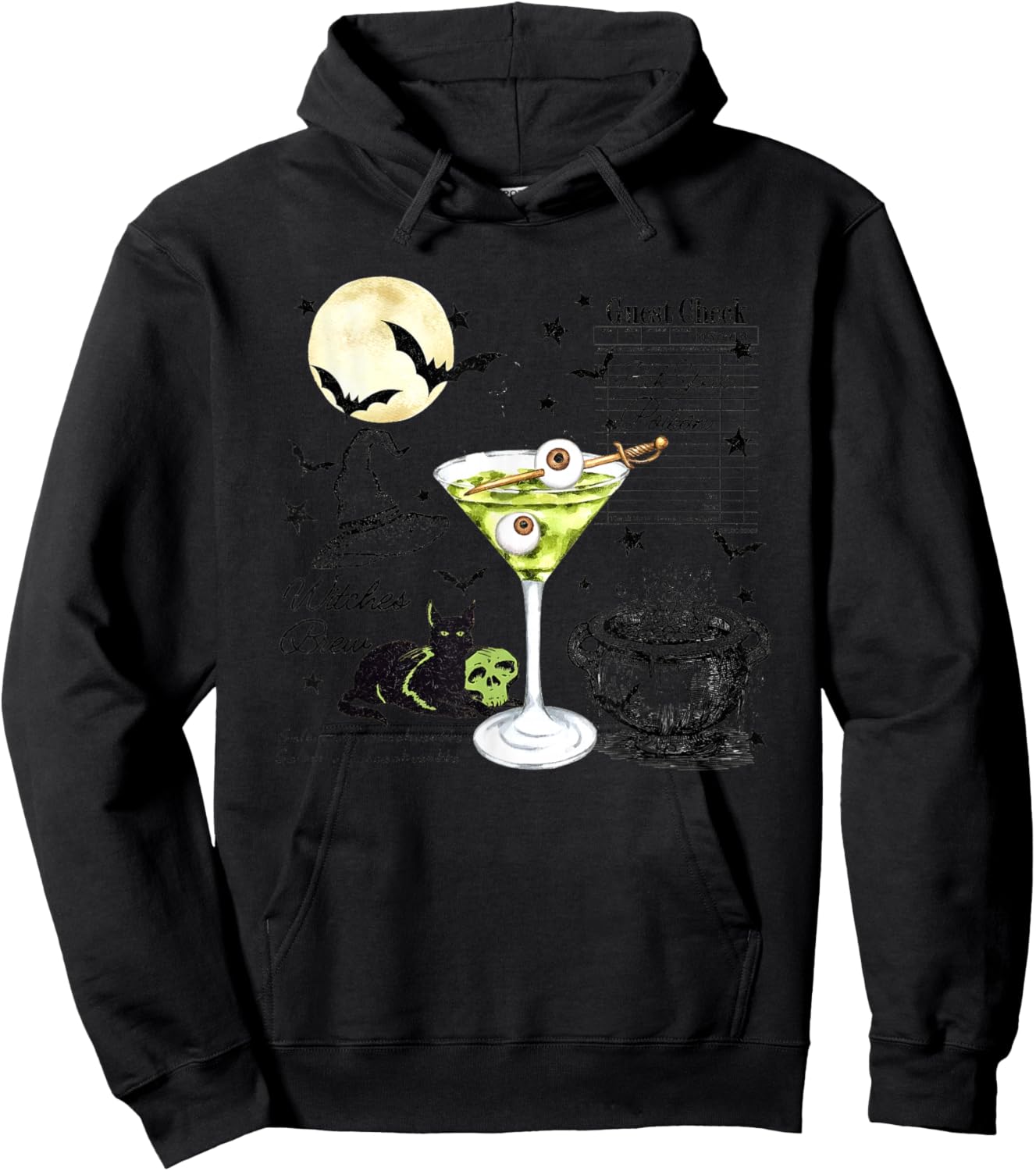 Halloween Witches Brew Funny Women Hoodie - Hoodie | Black
