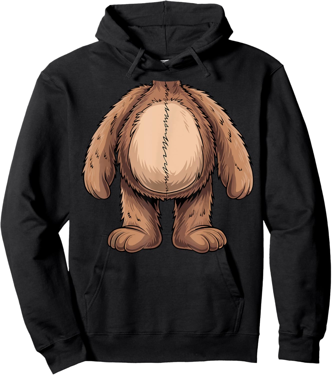 Teddy Bear Halloween Outfit Funny Simple Costume Hoodie - Hoodie | Black