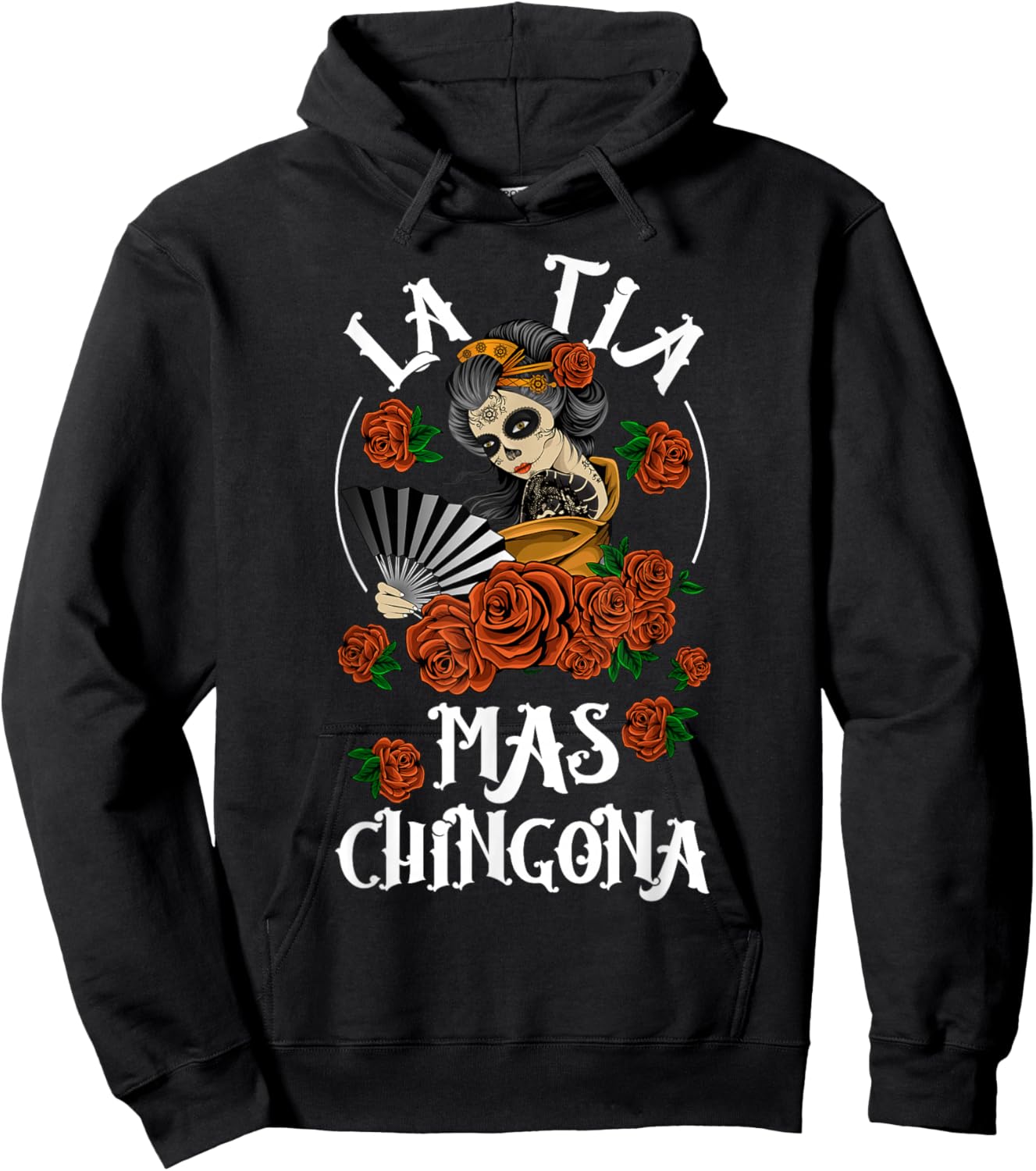 La Tia Mas Chingona Tia Aunt Tia Auntie Hoodie - Hoodie | Black