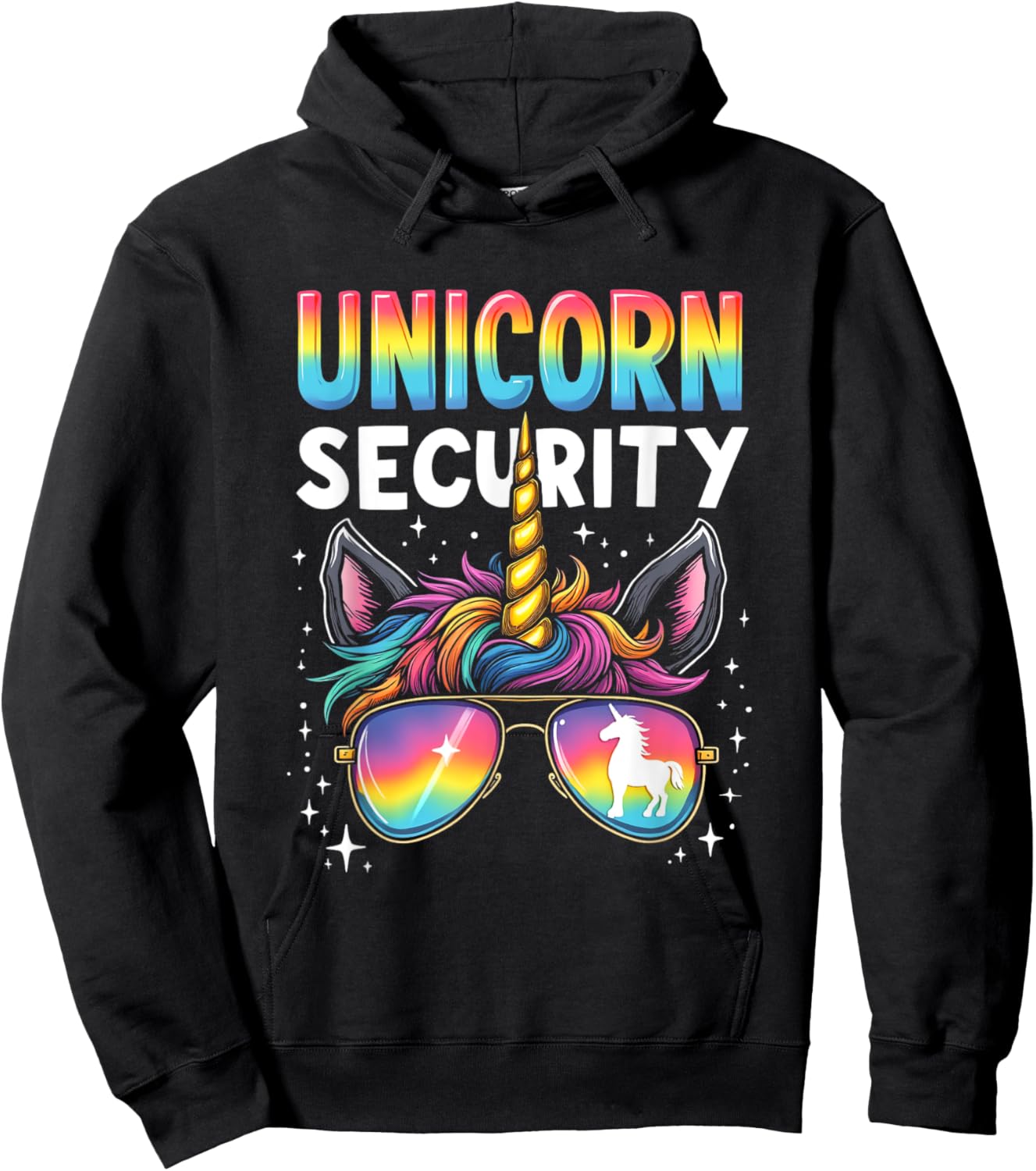 Unicorn SECURITY Unicorn Hoodie - Hoodie | Black