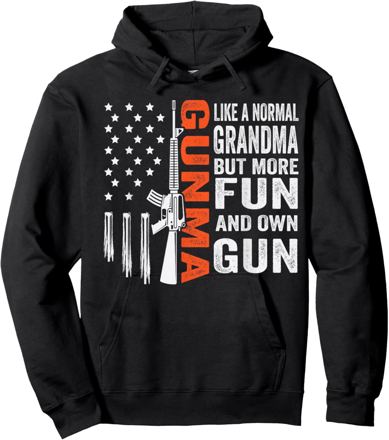 Gunma Like A Normal Grandma But More Fun And Owns Guns Hoodie - Hoodie | Black