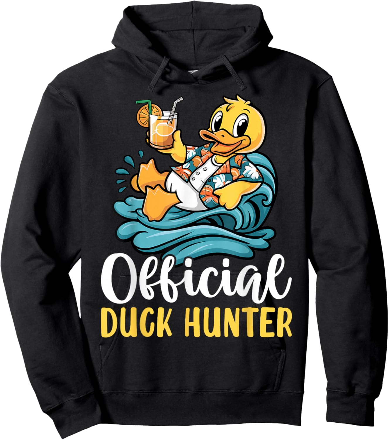 Duck Cruise Boat Funny Rubber Duck Hunting Squad Hoodie - Hoodie | Black