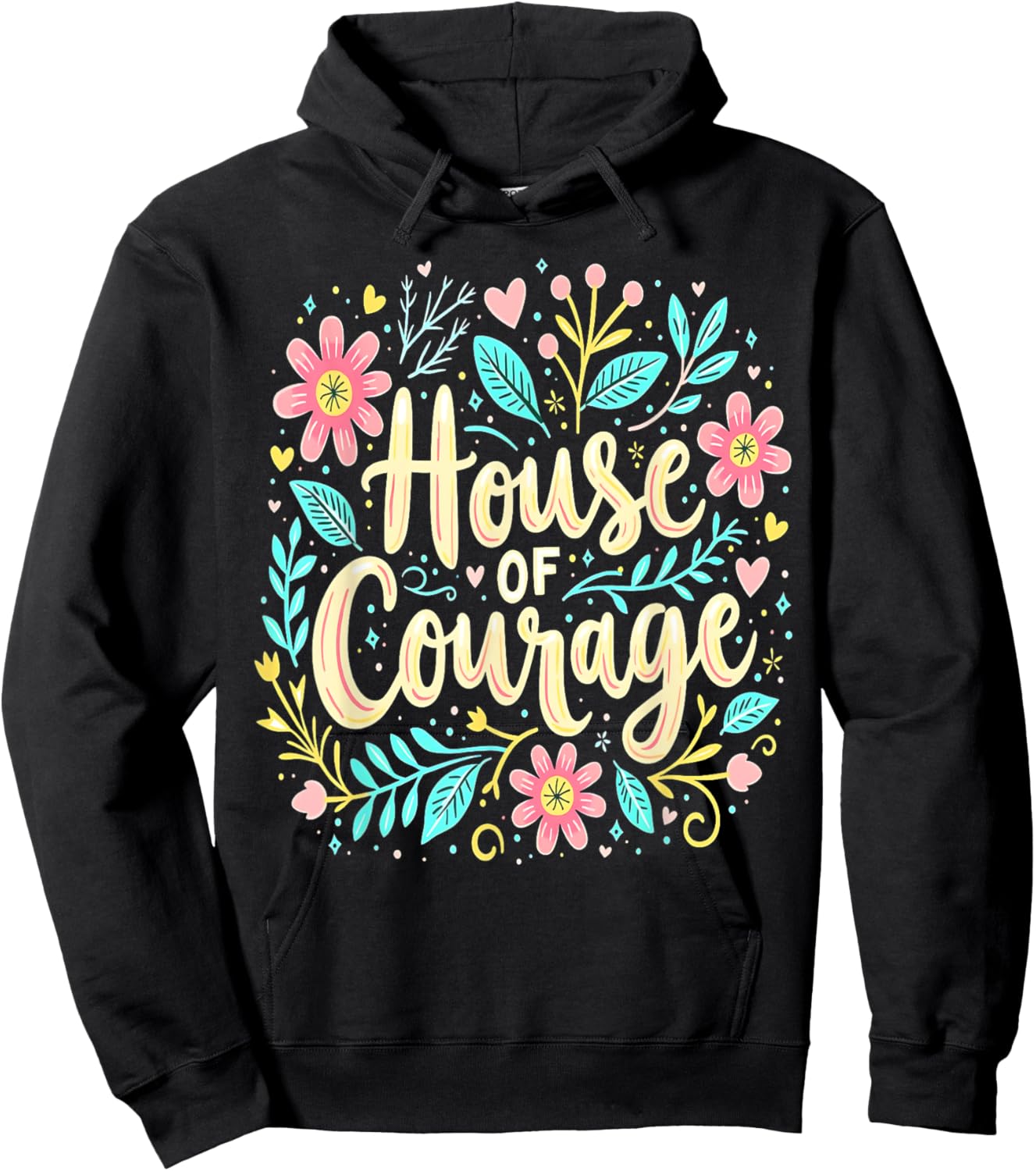 House Of Courage Flowers RCA School Teacher Student Hoodie - Hoodie | Black
