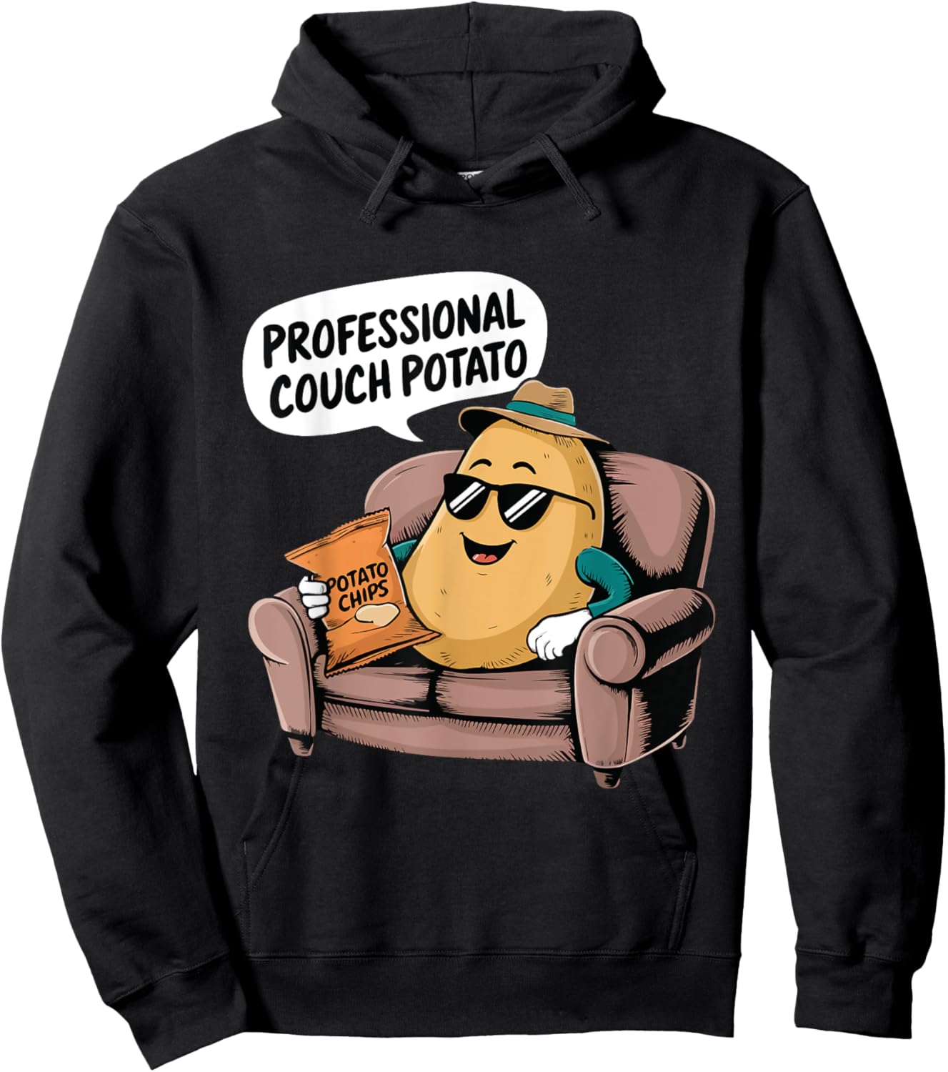Lazy Personal Funny Professional Couch Potatoes Retirement Hoodie - Hoodie | Black