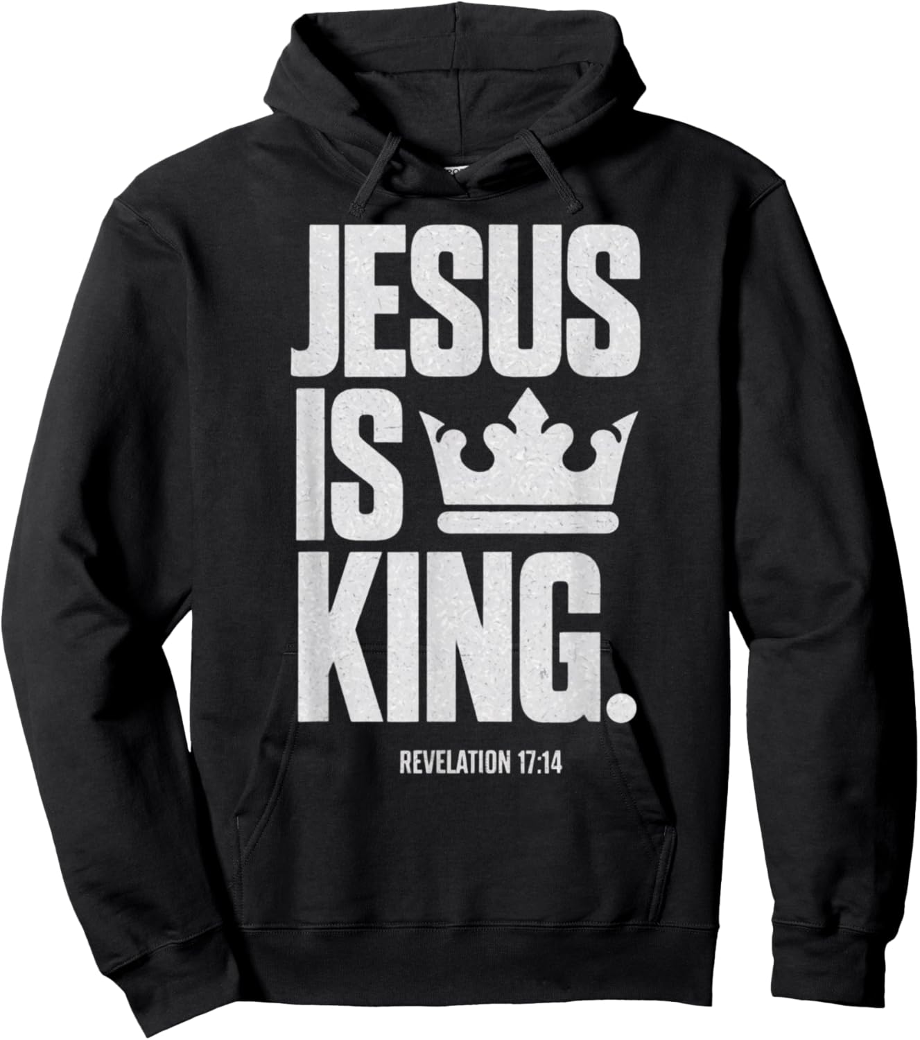 Jesus Is King Bible Religious Scripture Quote Christian Hoodie - Hoodie | Black