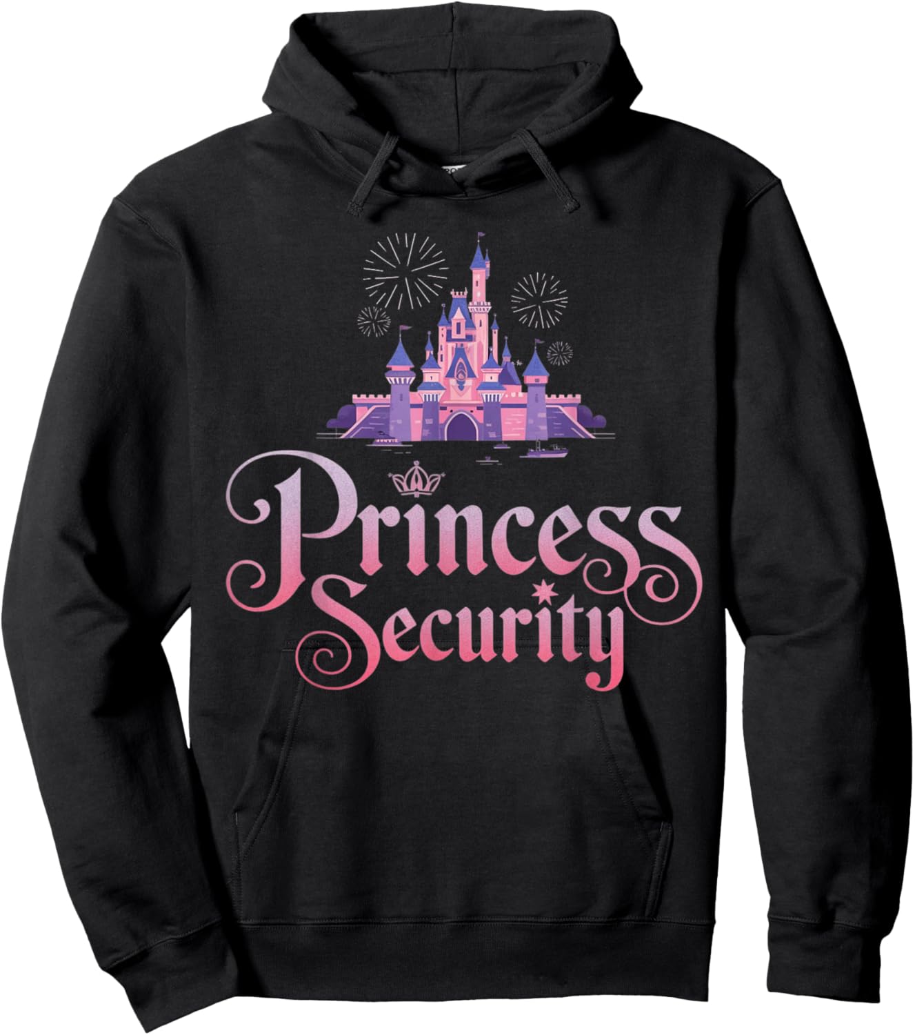 Princess Security Costume Cute Princess Girls Birthday Hoodie - Hoodie | Black