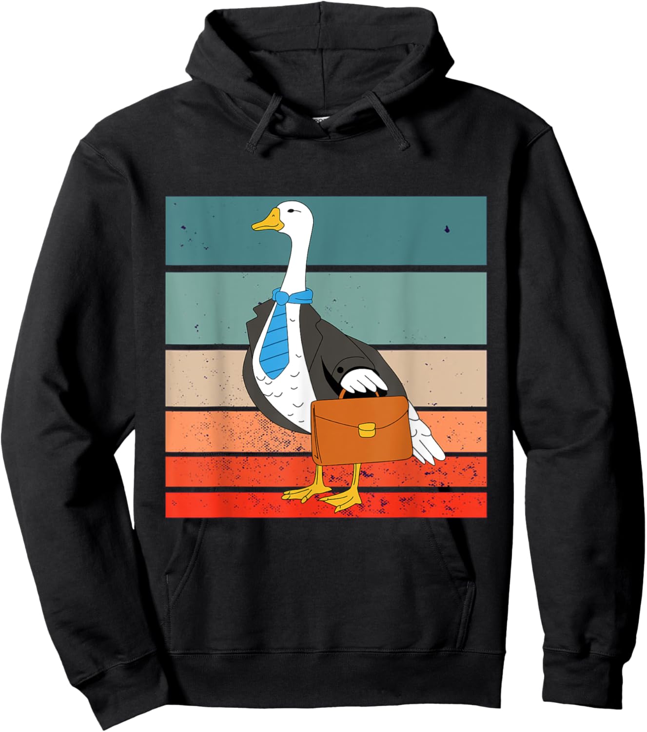 Funny Business goose animal Bird corporate goose fashion Hoodie - Hoodie | Black