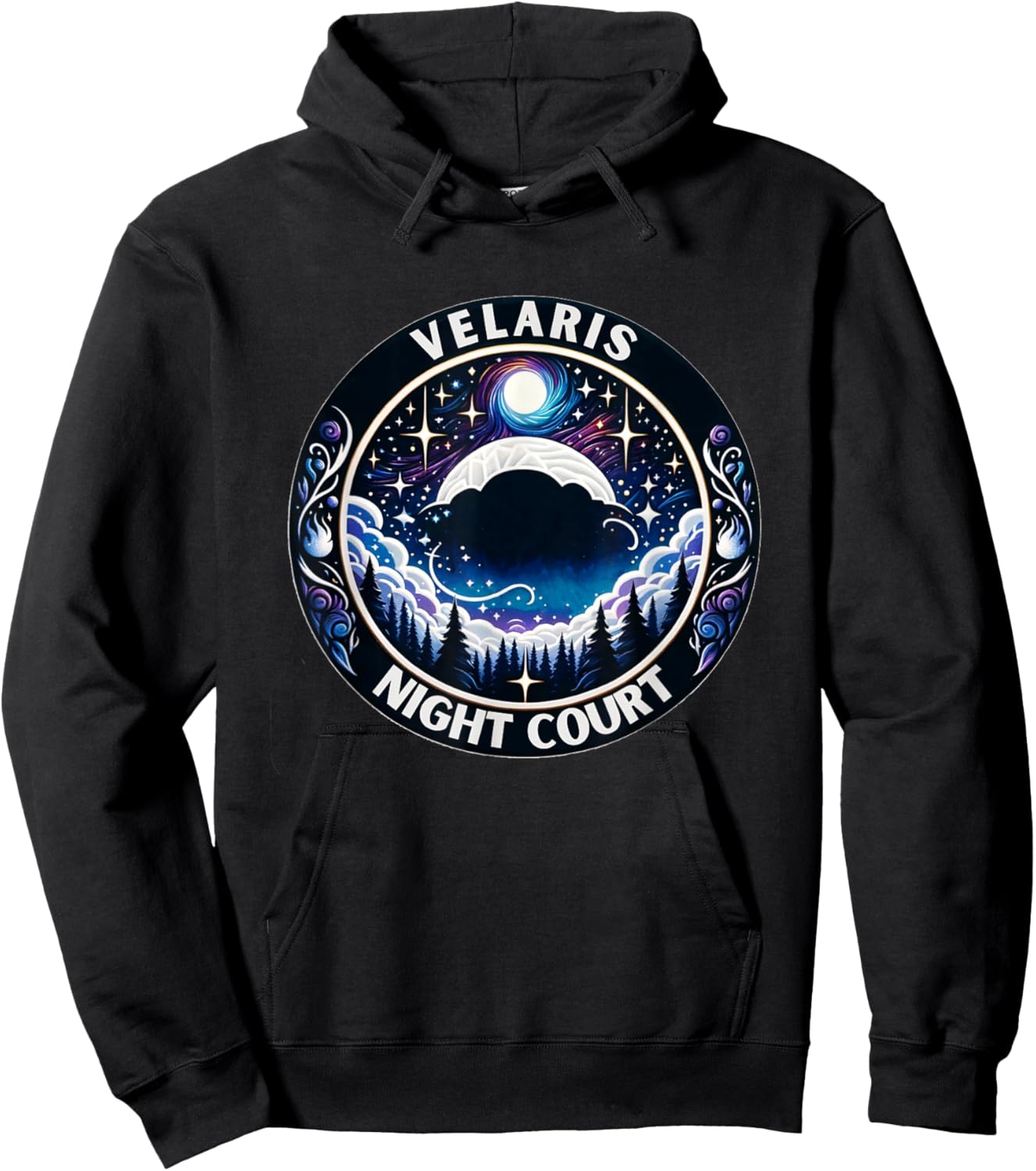 Velaris Fantasy Night Court Hoodie - Hoodie | Black