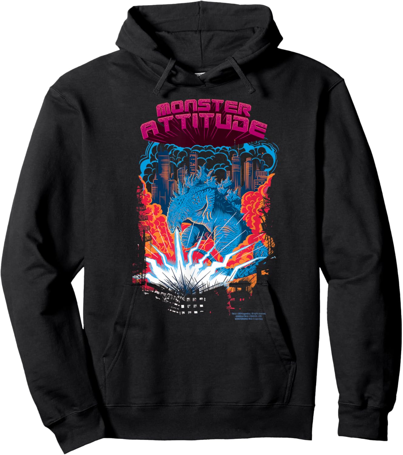 Godzilla vs. Kong Attitude - Officially Licensed Black -Adult Hoodie - Hoodie | Black