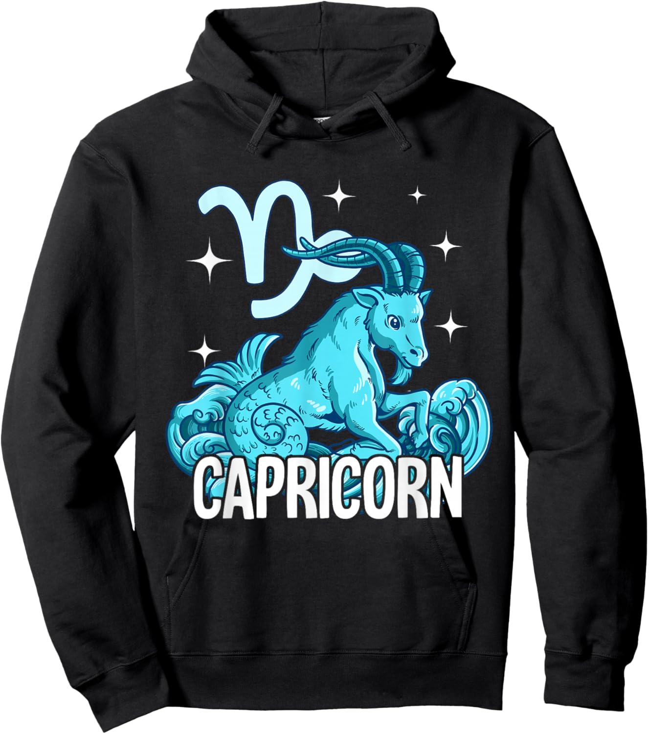 Capricorn Zodiac Sign Hoodie - Hoodie | Black