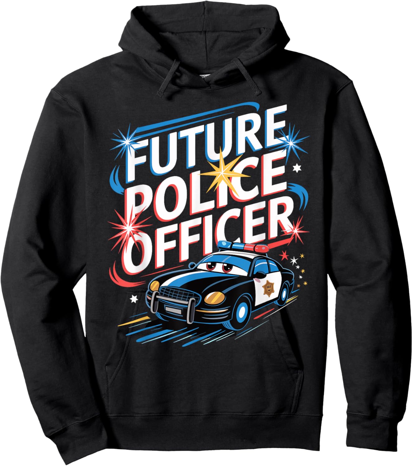 Wee Woo Police Car Police Costume Future Police Officer Hoodie - Hoodie | Black