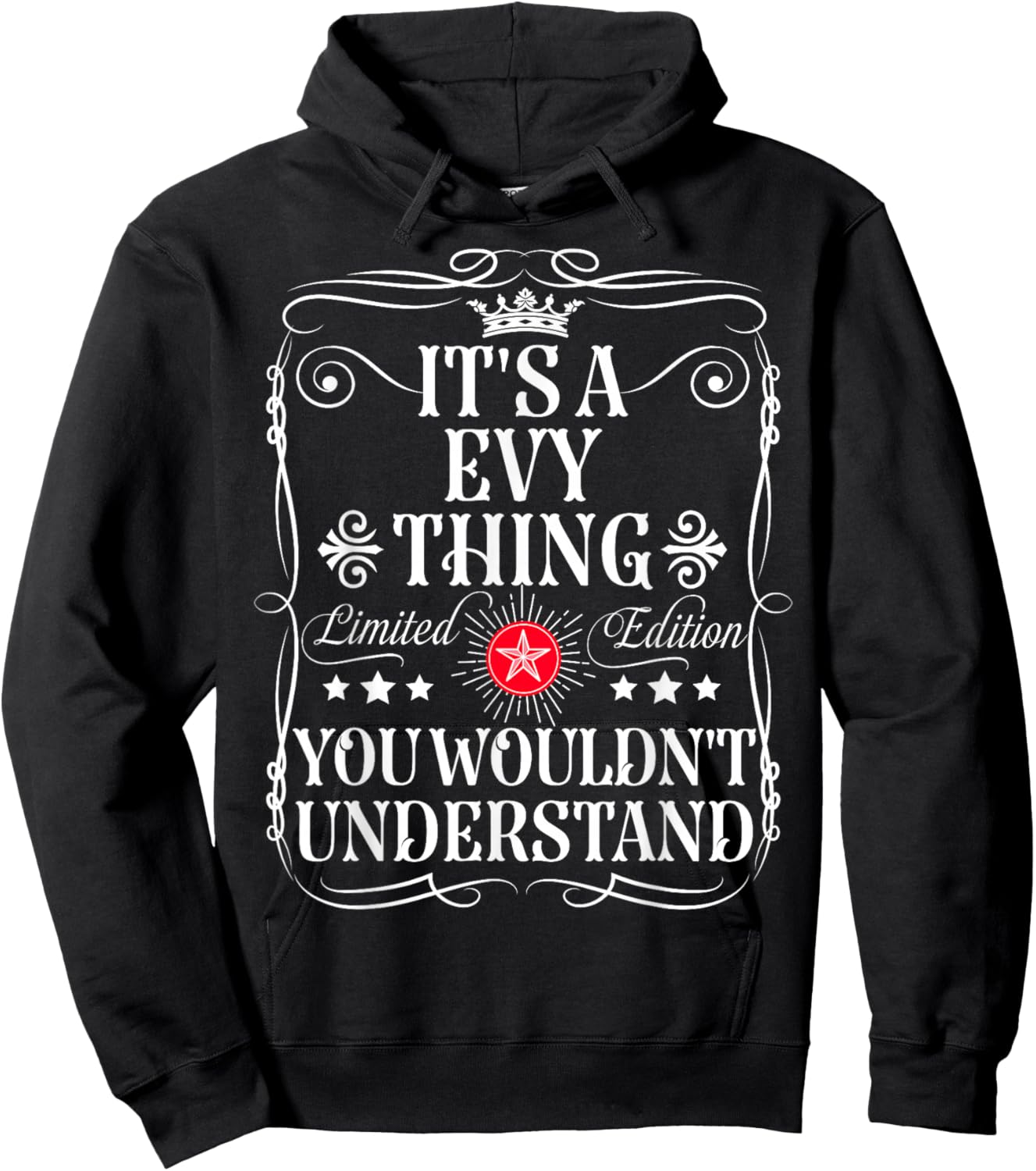 Evy Name Its A Evy Thing You Wouldn't Understand Hoodie - Hoodie | Black