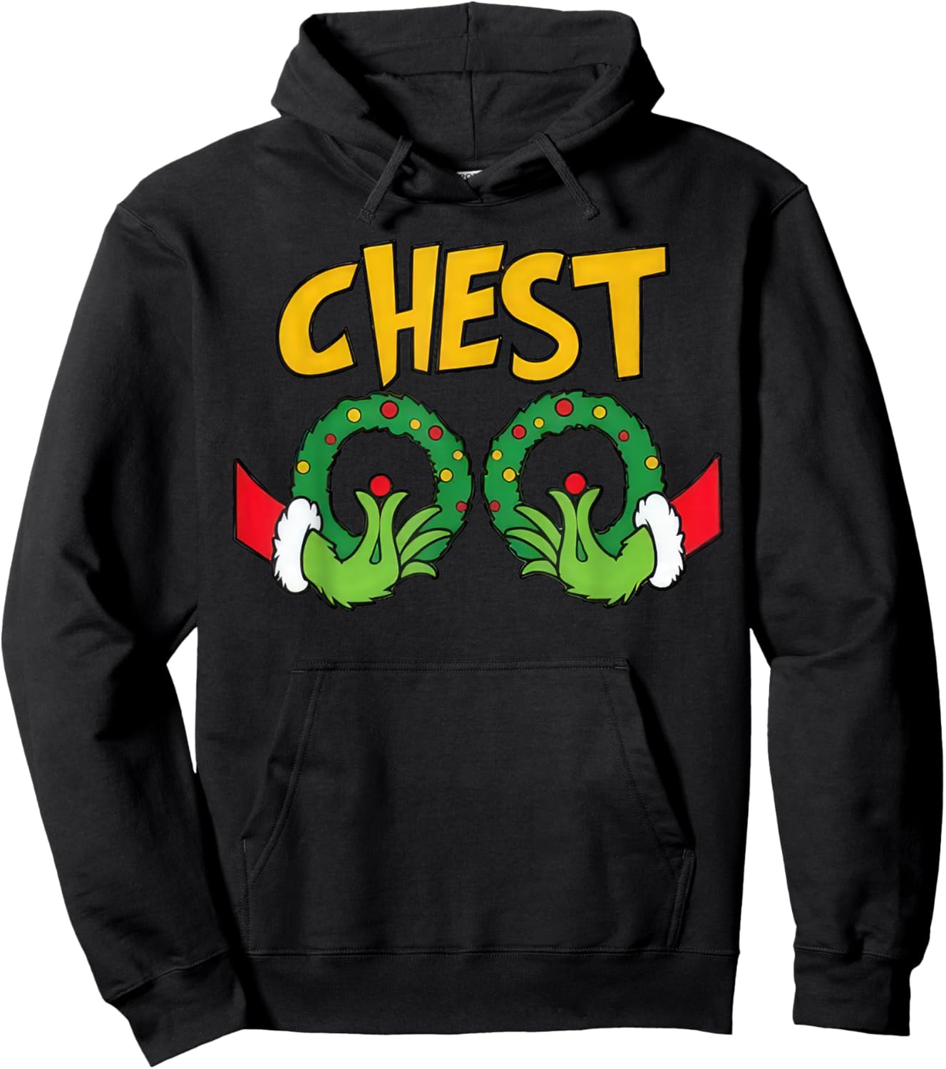 Chest Nuts Christmas Shirt Funny Matching Couple Chestnuts Hoodie - Hoodie | Black