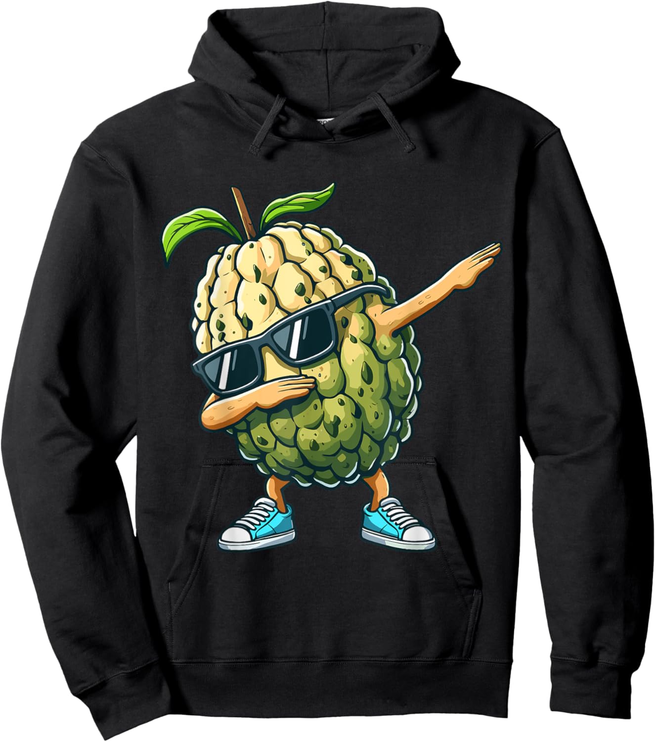 Cherimoya Dabbing Dance Sunglasses Fruit Lovers Hoodie - Hoodie | Black