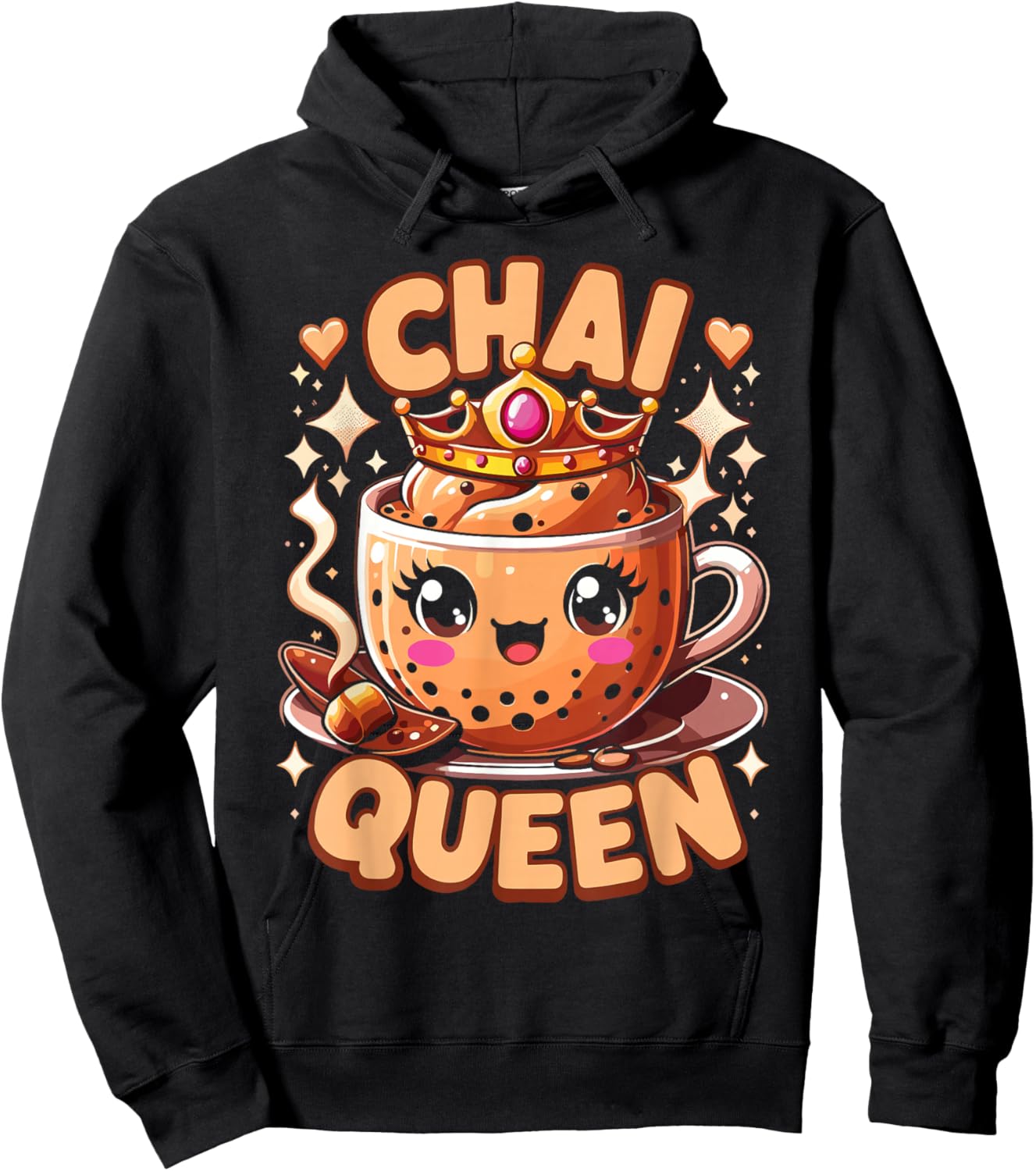 Chai Tea Women Chai Queen Hoodie - Hoodie | Black
