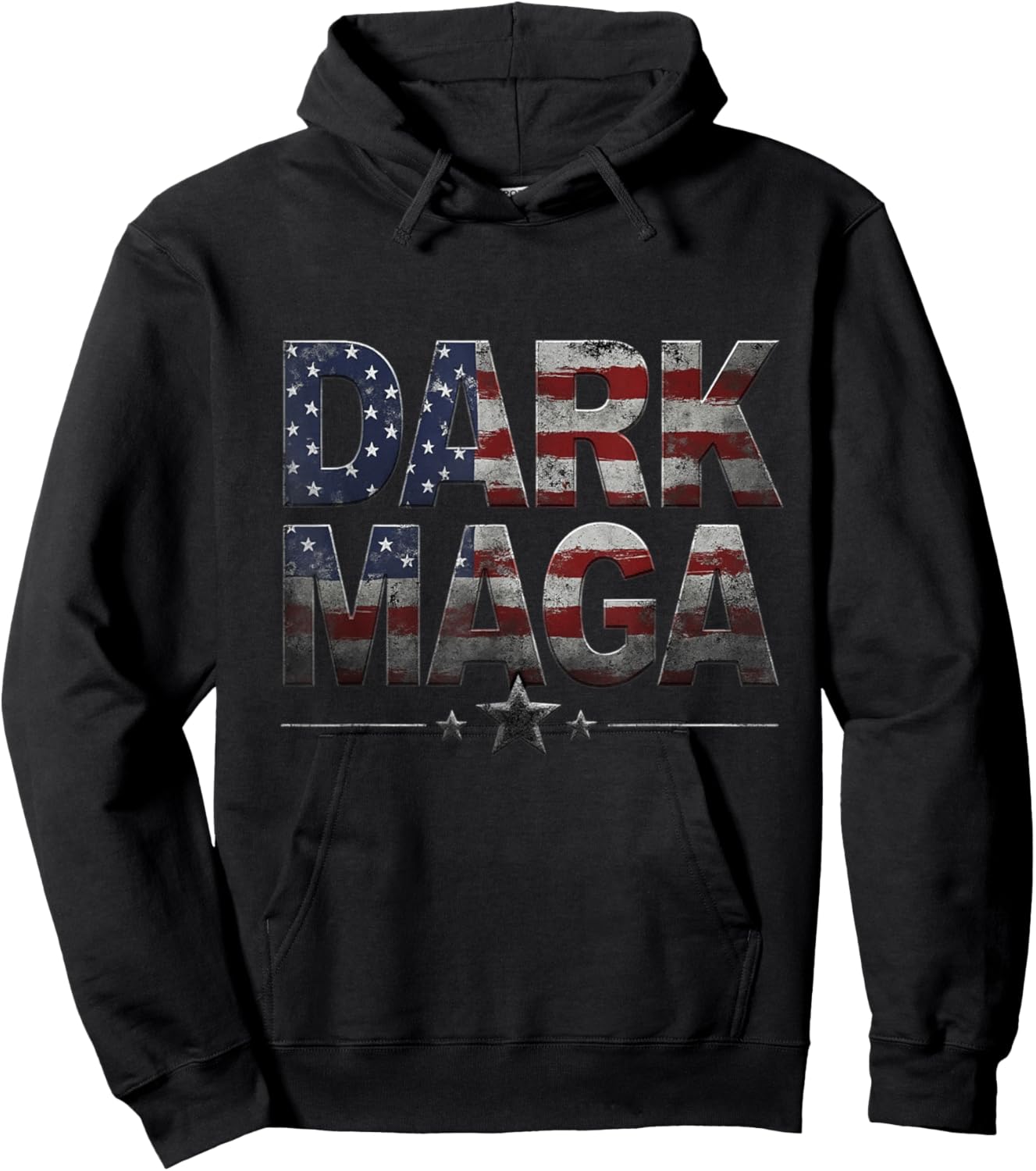 New! DARK MAGA - 2024 US Flag Dark MAGA - Hot! DARK MAGA Hoodie - Hoodie | Black