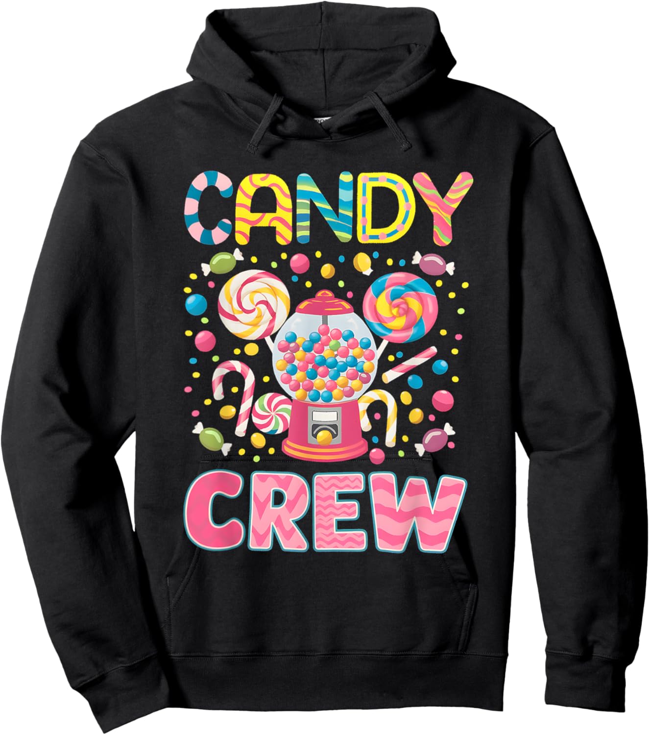 Candy Crew Decorations Sweetie Candy Squad Candy Halloween Hoodie - Hoodie | Black