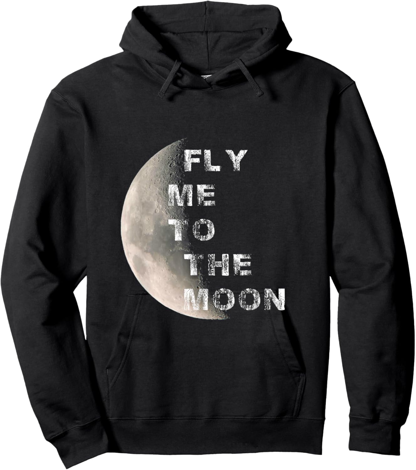 Fly Me to the Moon Space Hoodie - Hoodie | Black