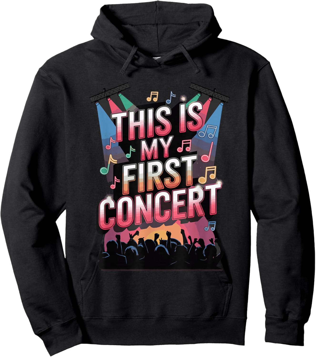 This Is My First Concert Hoodie - Hoodie | Black