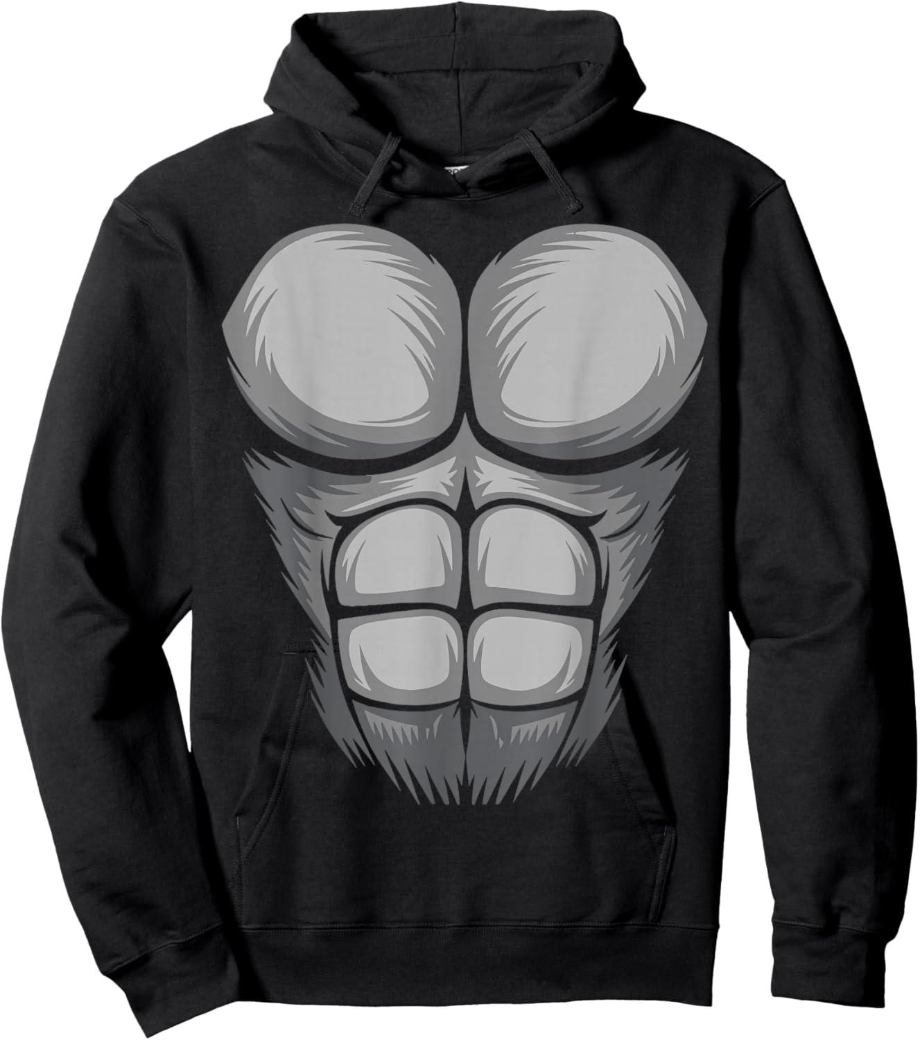 Gorilla Shirt Adult Kids Men Women Gorilla Chest Costume Hoodie - Hoodie | Black