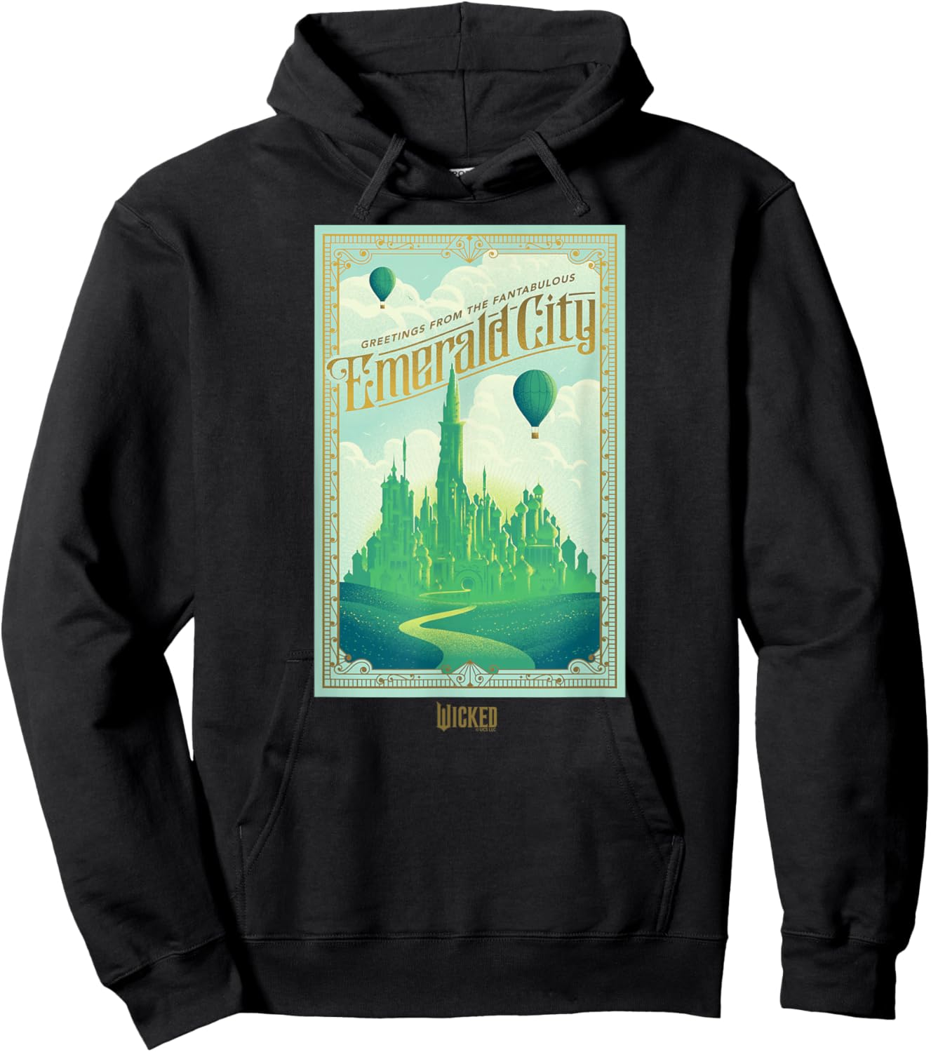 Wicked Greetings from The Fantabulous Emerald City Hoodie - Hoodie | Black