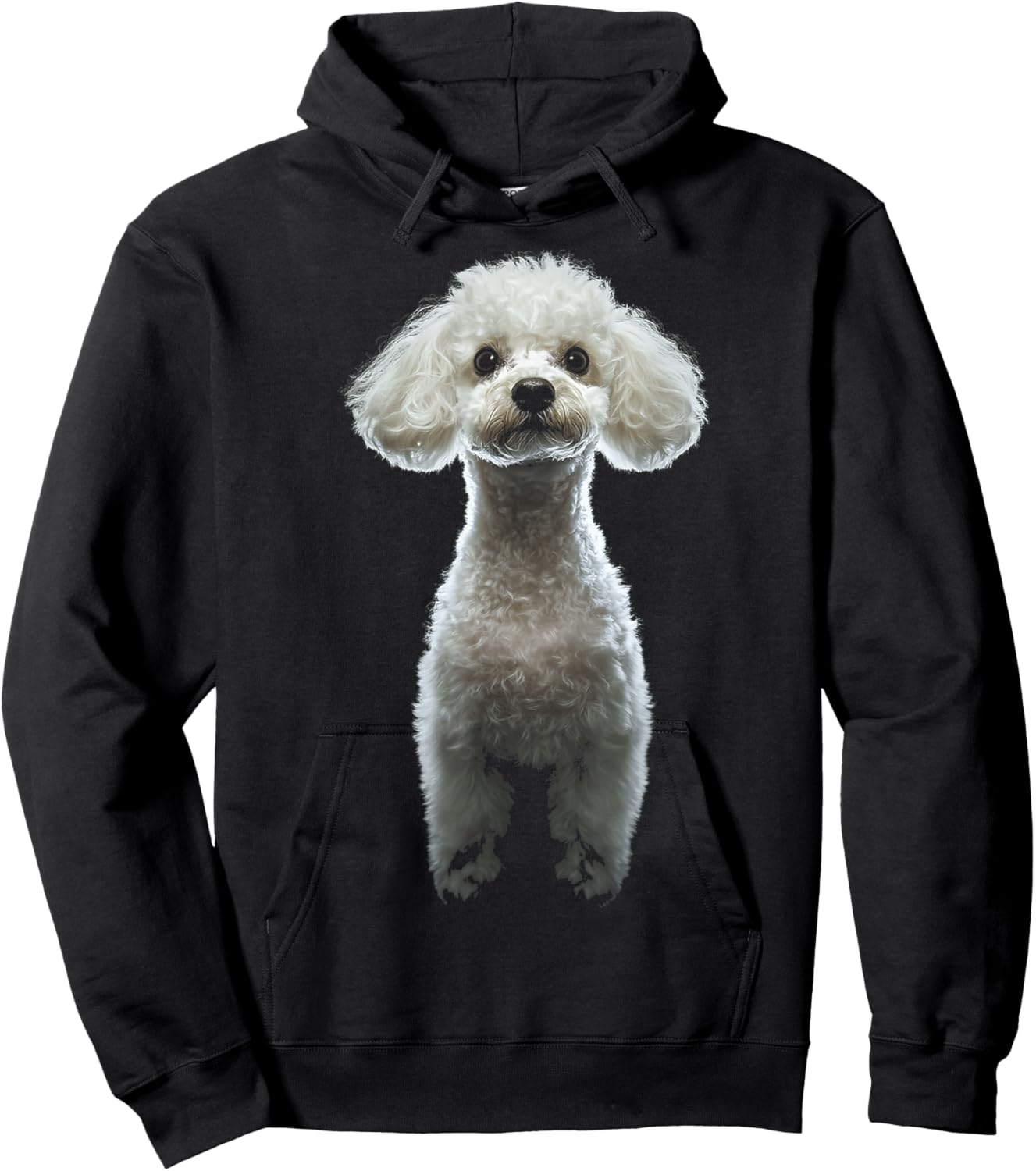 Poodle Dog Motif Pet Artwork Poodle Men Women Kids Hoodie - Hoodie | Black