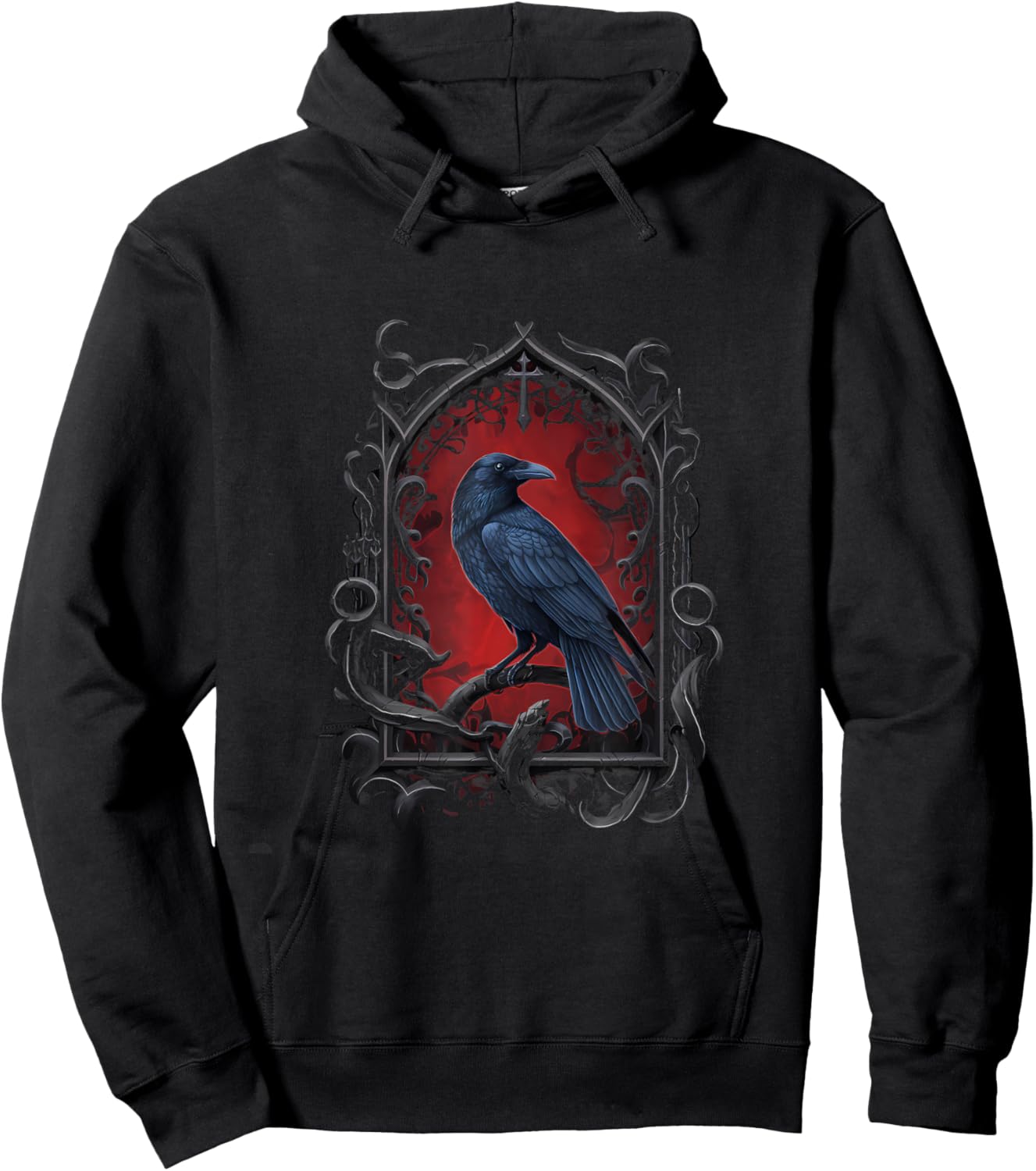 Crow Witch Witchcraft Gothic Goth Hoodie - Hoodie | Black