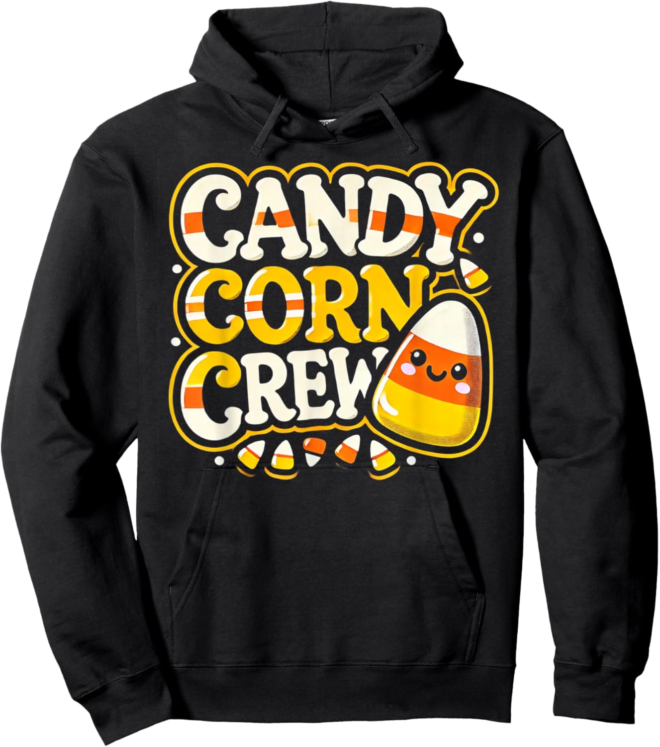 Candy Corn Crew Candy Love Halloween Sweet Hoodie - Hoodie | Black