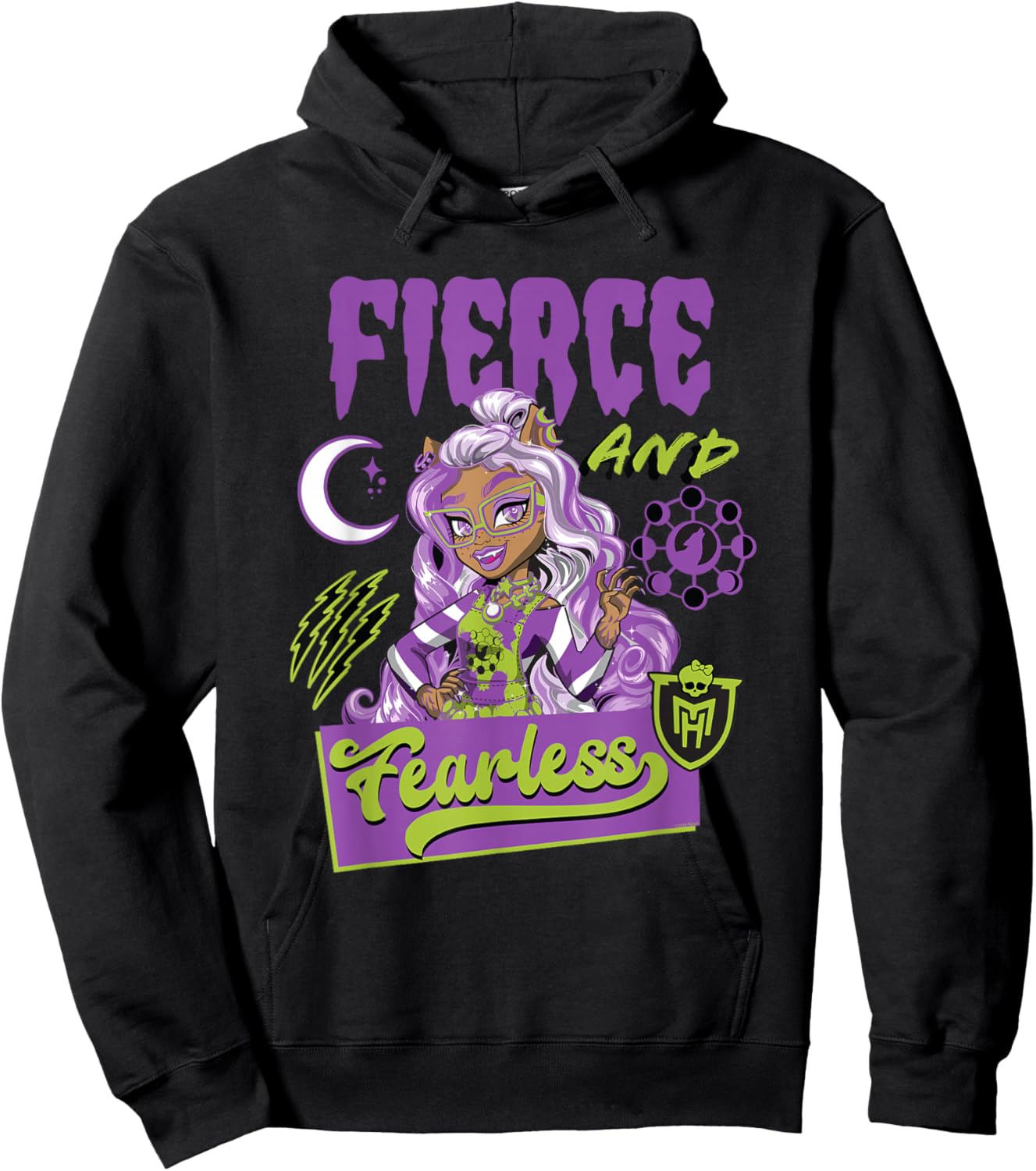 Monster High - Fierce and Fearless Clawdeen Hoodie - Hoodie | Black