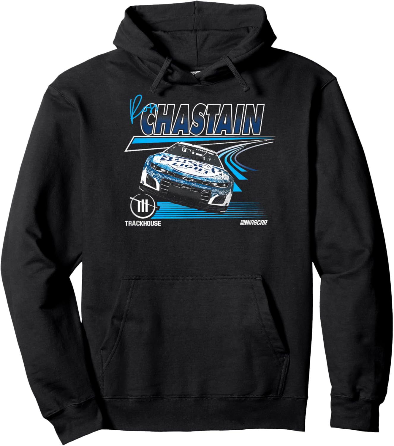 NASCAR - Ross Chastain Trackhouse Race Lines Black Hoodie - Hoodie | Black