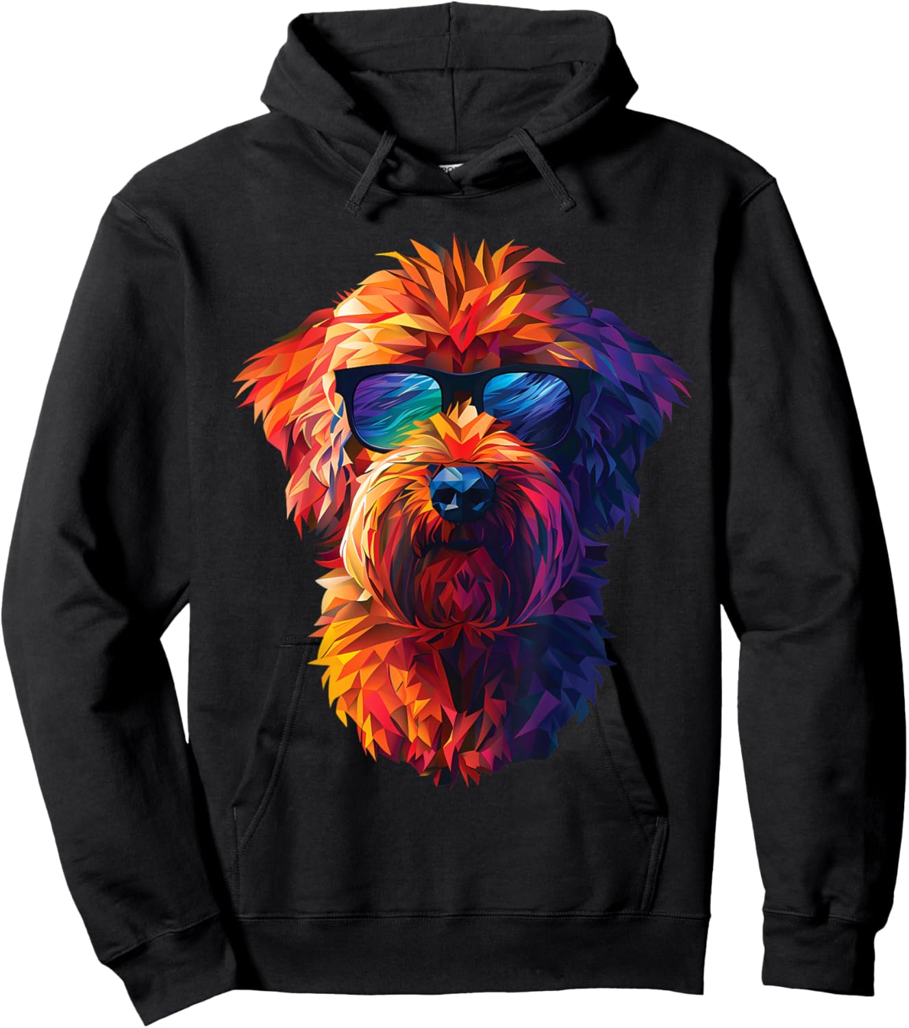 Dog Dad Mom Cool Sunglasses - Whoodle Women Hoodie - Hoodie | Black