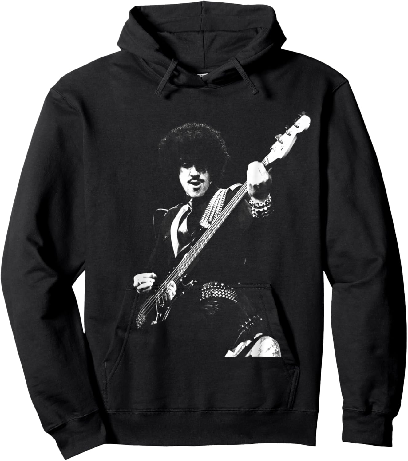 Thin Lizzy Bassist Phil Linot Live by Simon Fowler Hoodie - Hoodie | Black
