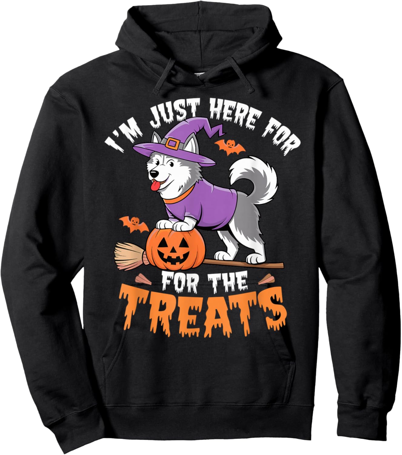 Halloween Husky Hoodie - Hoodie | Black