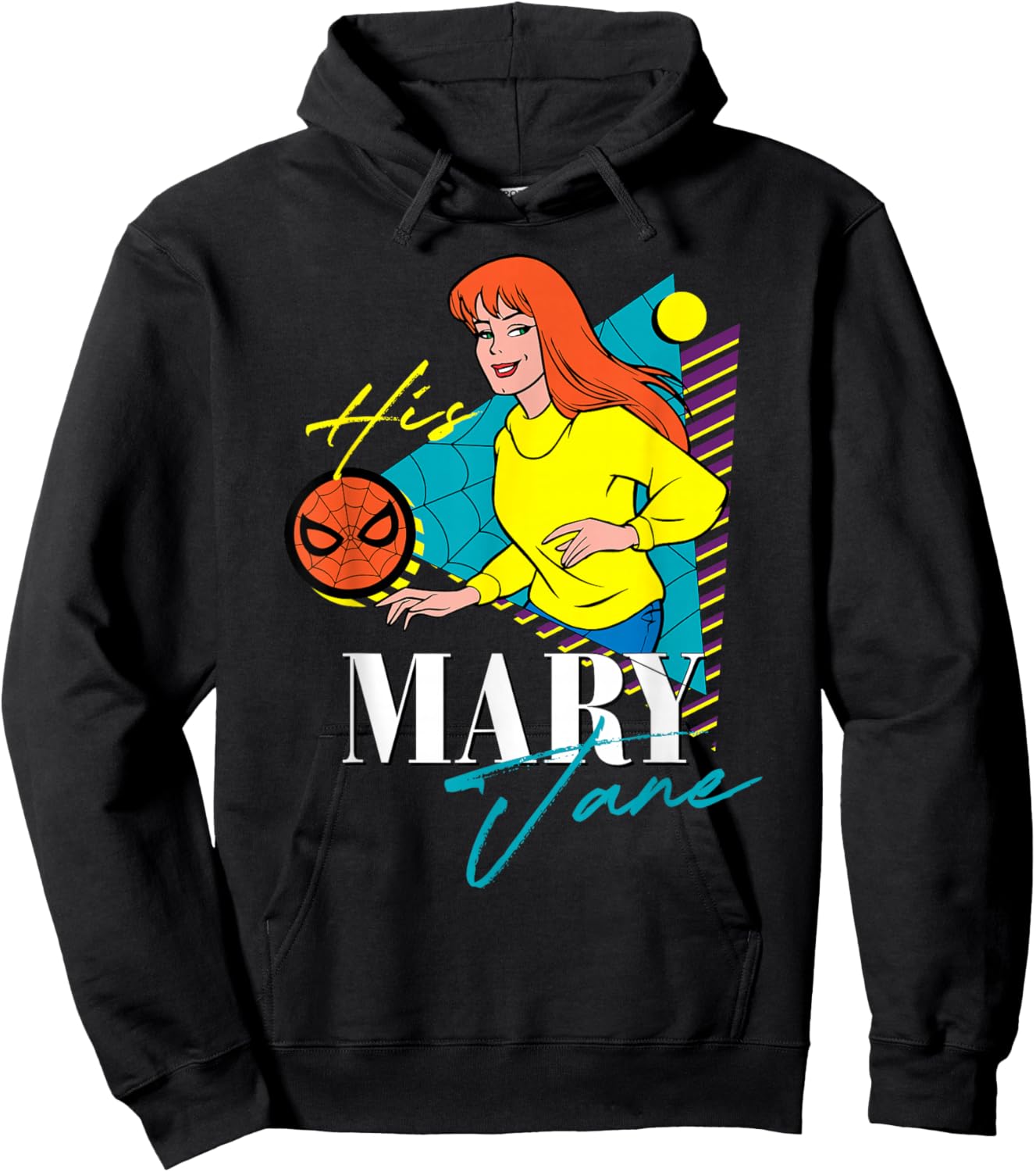 Marvel Spider-Man Retro Couples Matching His Mary Jane Hoodie - Hoodie | Black