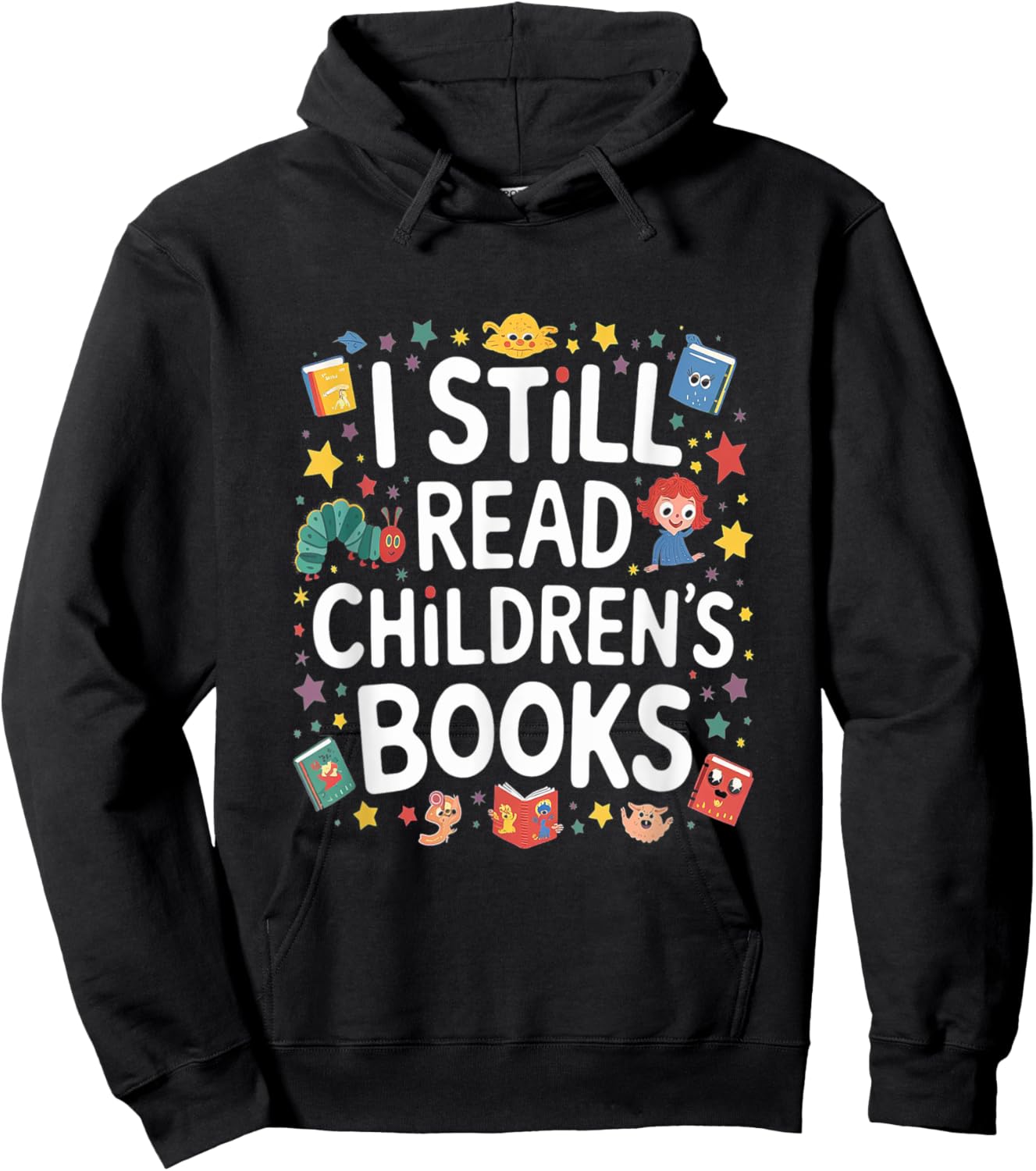 I Still Read Childrens Books First Day Of School Kid Reading Hoodie - Hoodie | Black