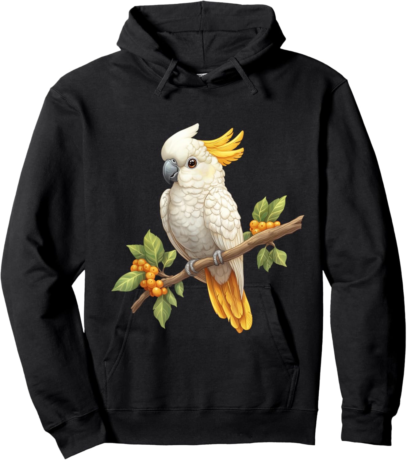 Sulphur-Crested Cockatoo Hoodie - Hoodie | Black